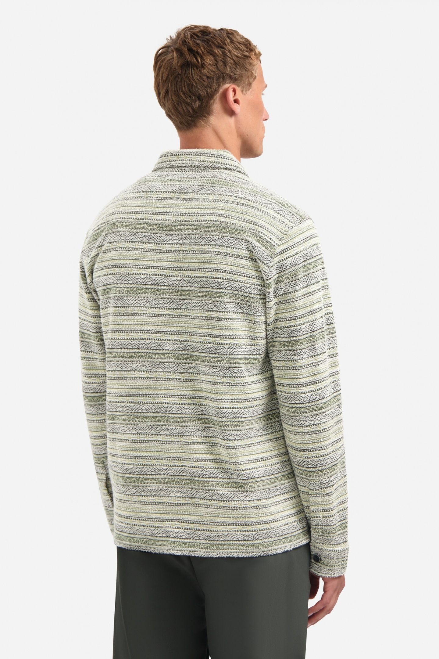 SHIRT JERSEY JACQUARD DARK GREEN 3