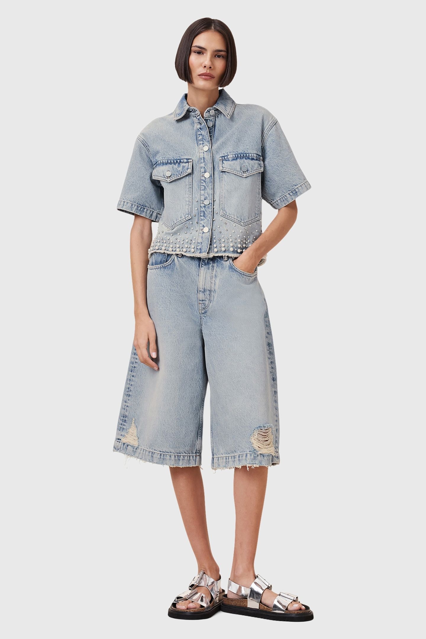 LOUIE LONG SHORT LIGHT INDIGO 3