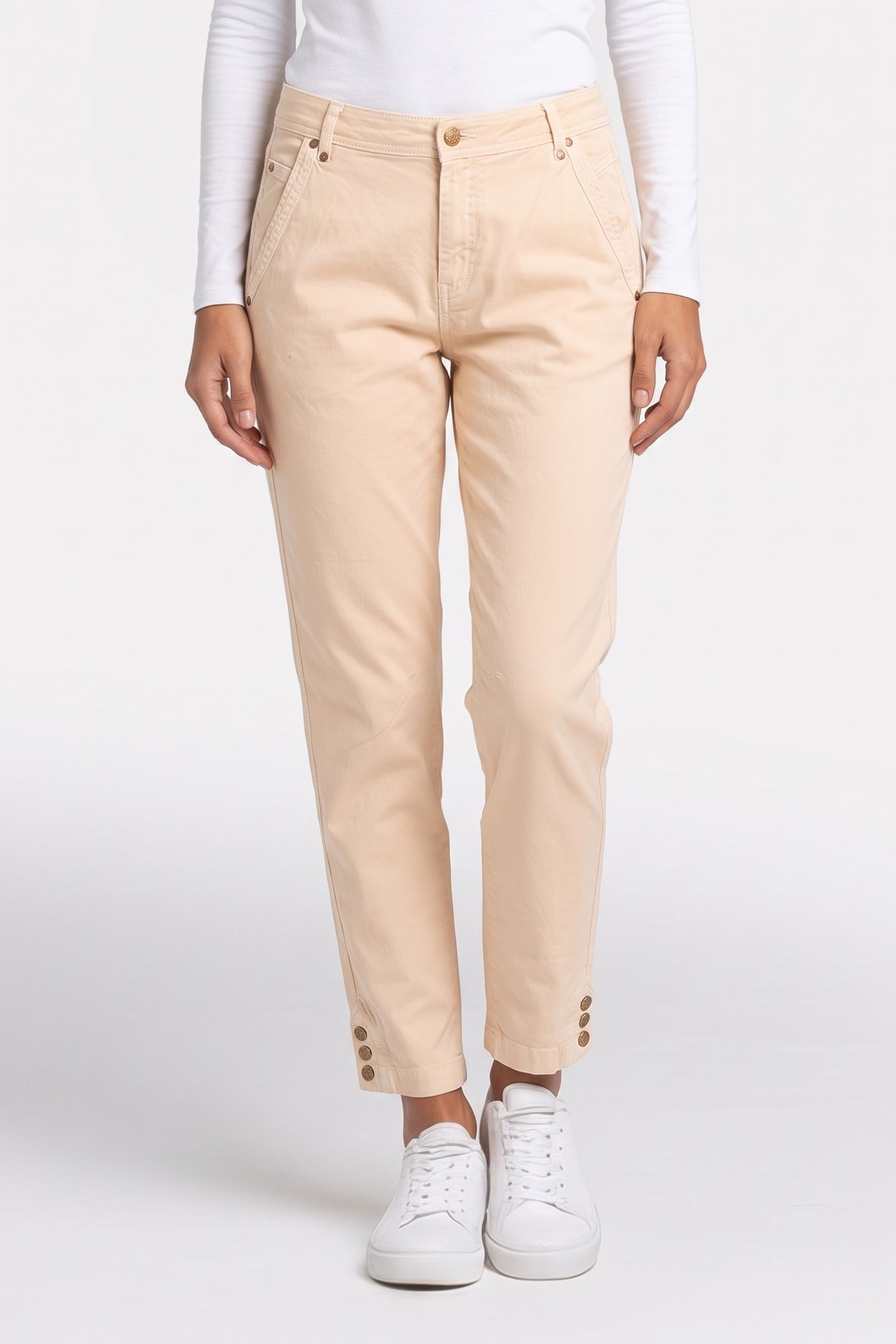 TAPERED ROUGH TWILL IVORY 1