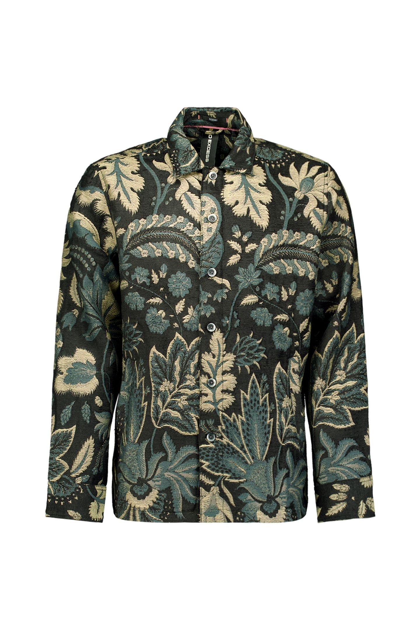 OVERSHIRT BUTTONS JACQUARD BLACK 4