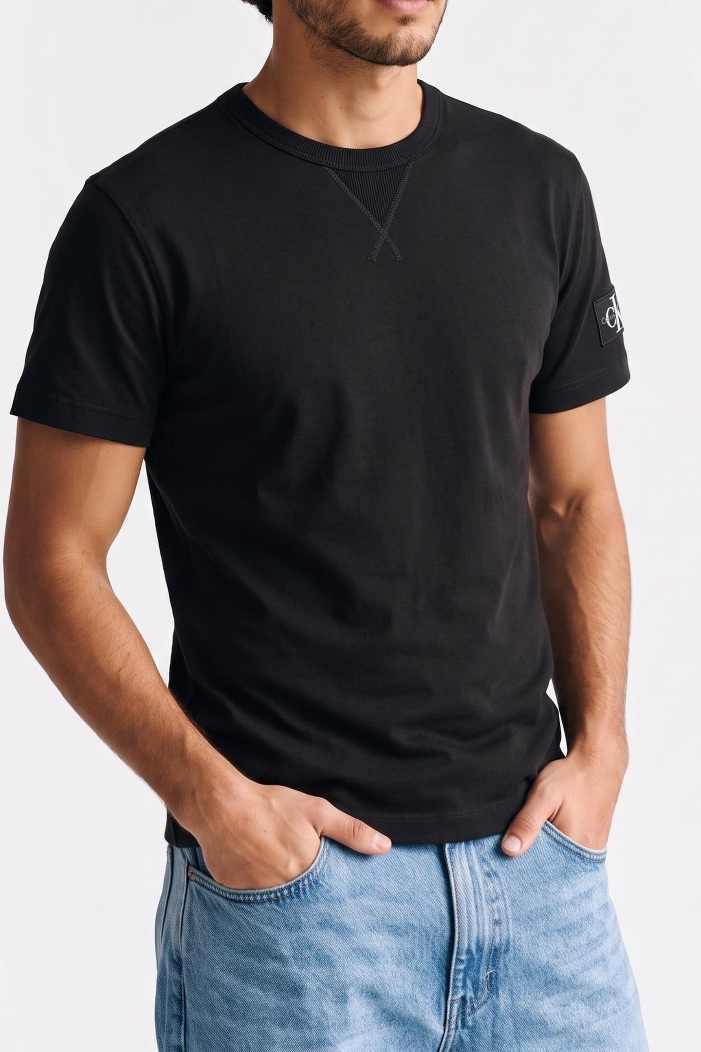 BADGE REGULAR TEE BLACK 1