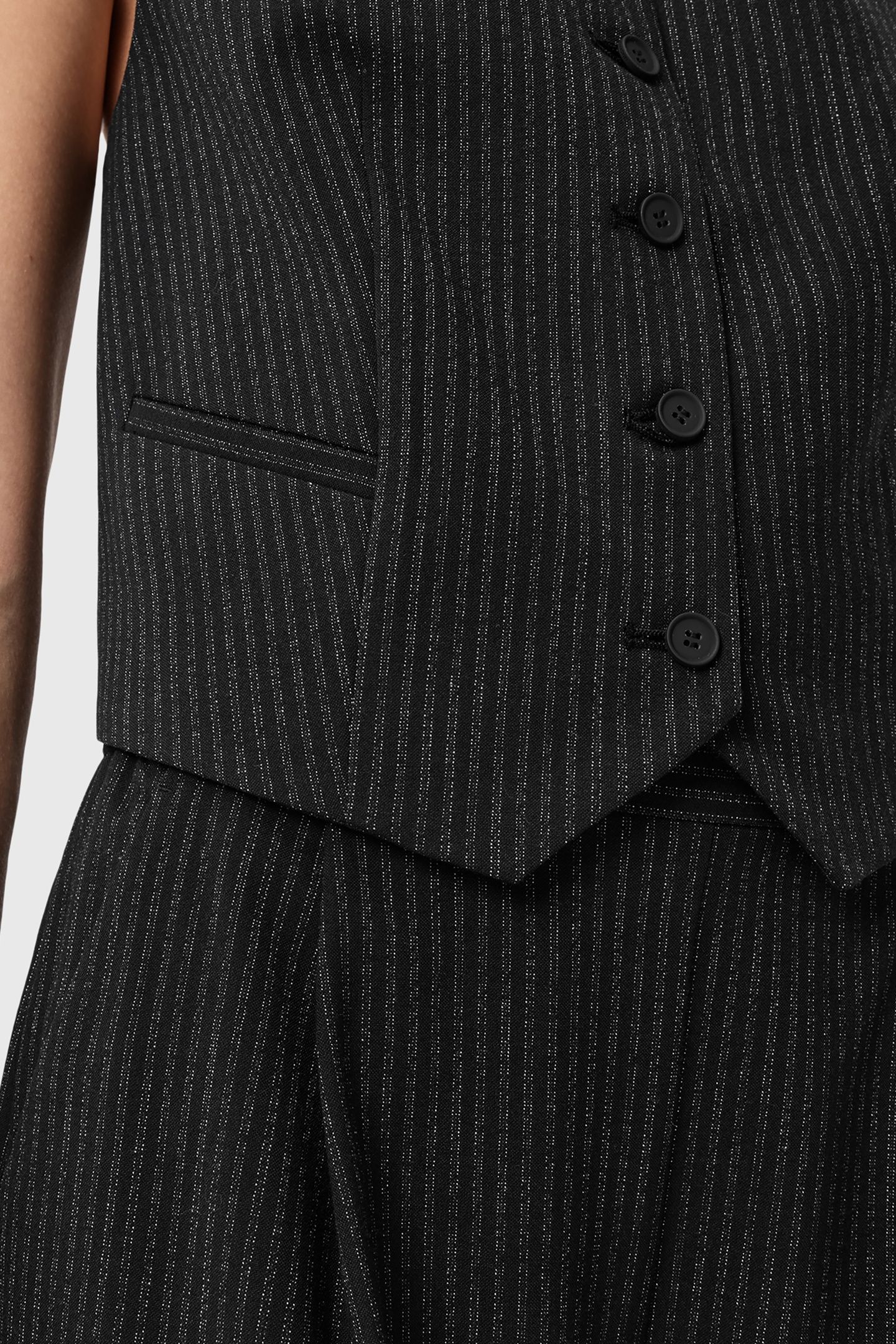 ALEIDA PIN WAISTCOAT BLACK 6