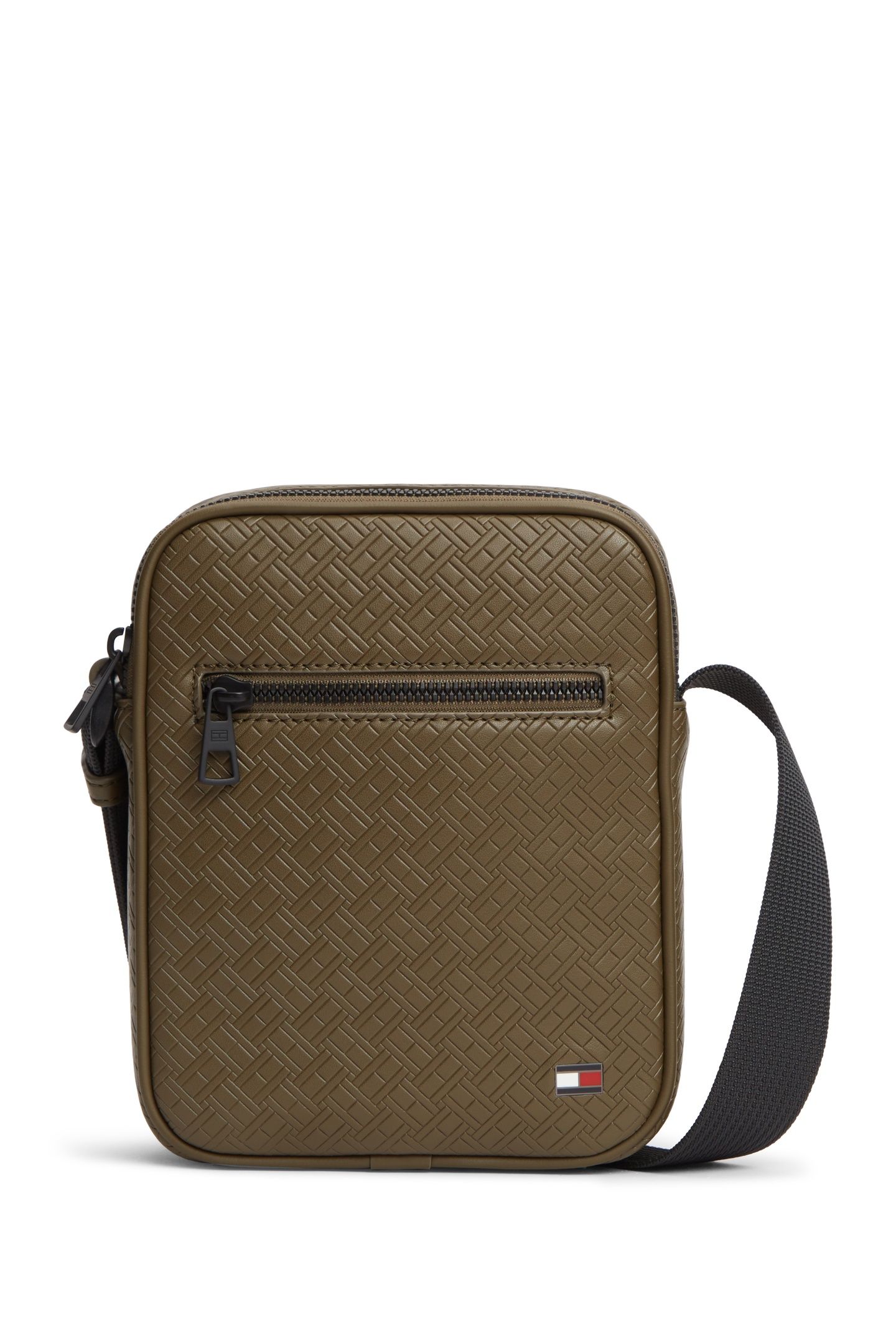 EMBOSSED FLAG MINI CROSSOVER WILLOW GREEN 2