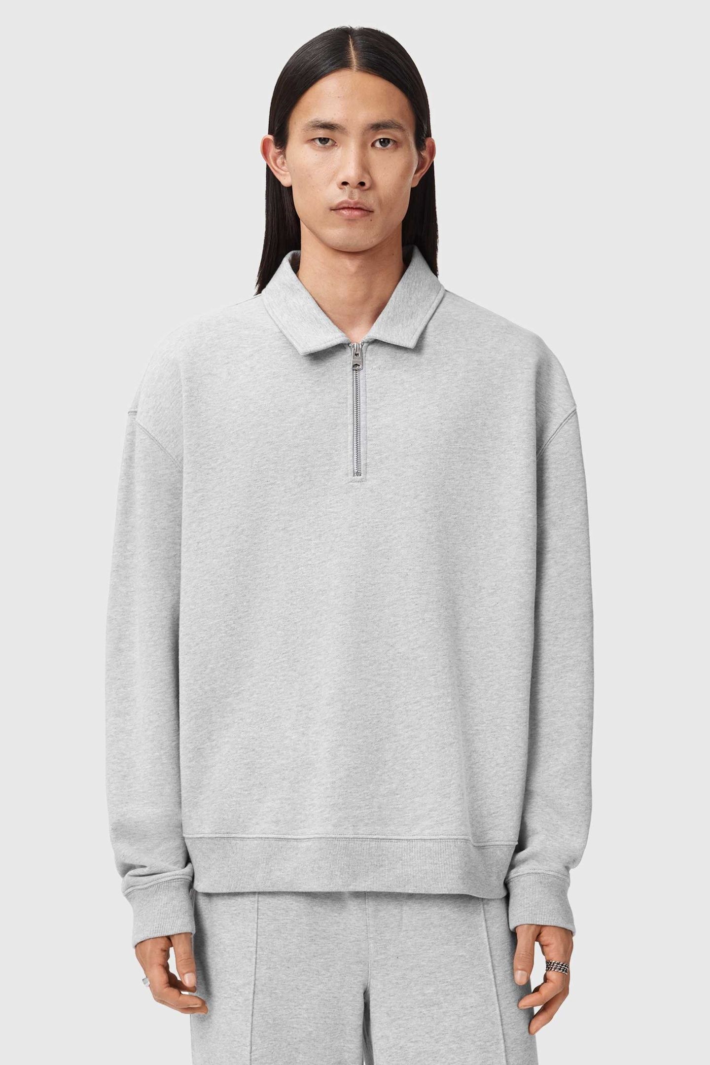 MILO SWEAT POLO LIGHT GREY MARL 4