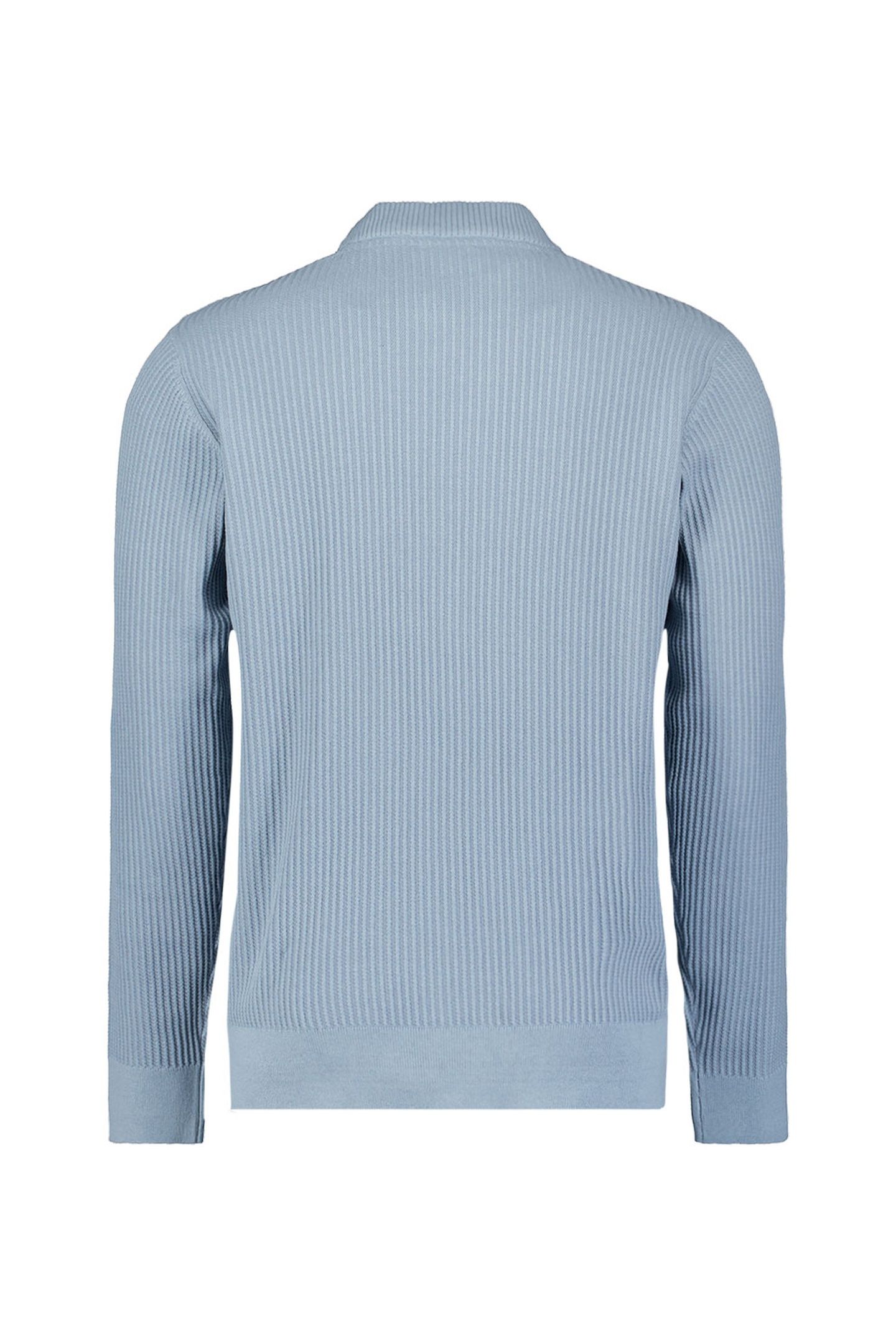 PULLOVER CREWNECK RIB DUSTY BLUE 5