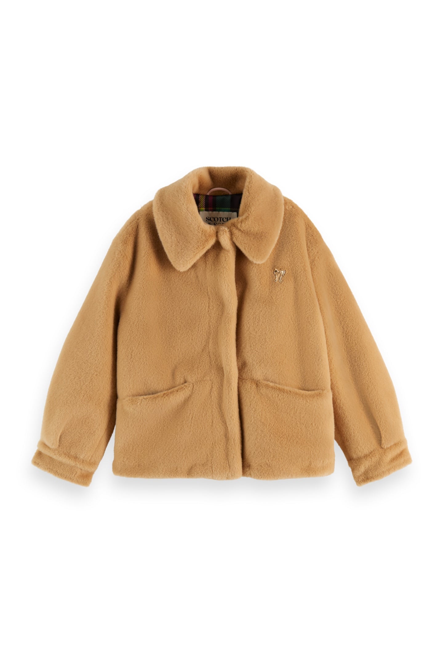 GIRLS FAUX FUR JACKET TANNIN 1