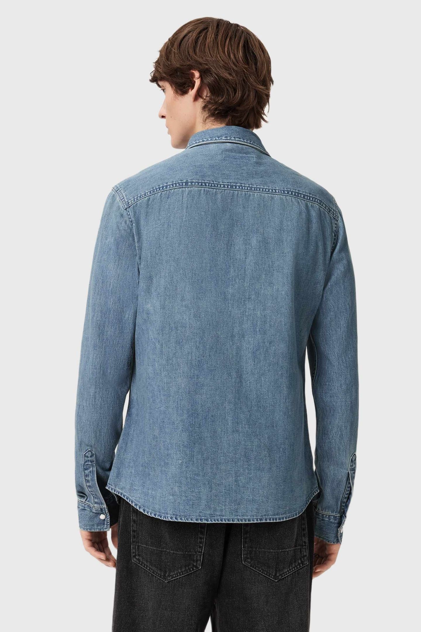 GLEASON LS SHIRT LIGHT INDIGO 4