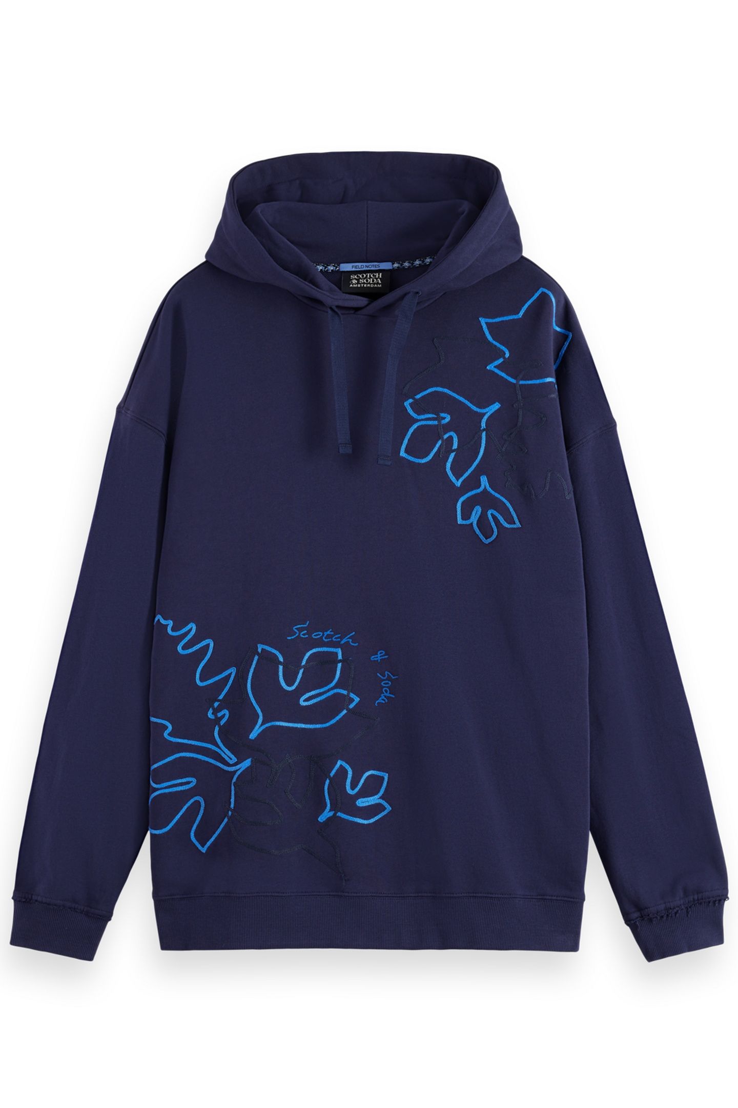 FRONT + BACK AW HOODIE PEACOAT 4
