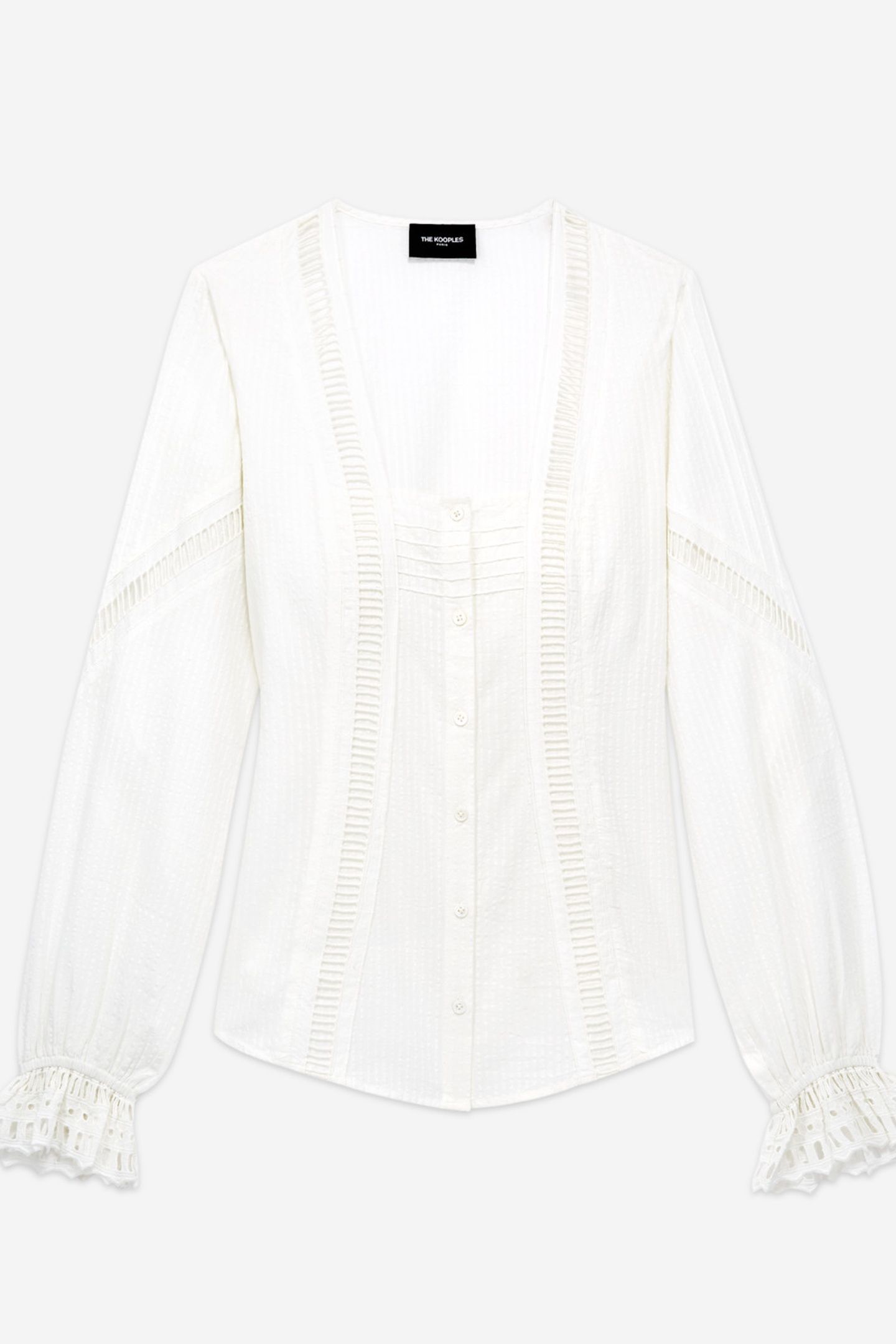 LACE TOP WITH LONG PUFFY SLEEVES OFF WHITE 5