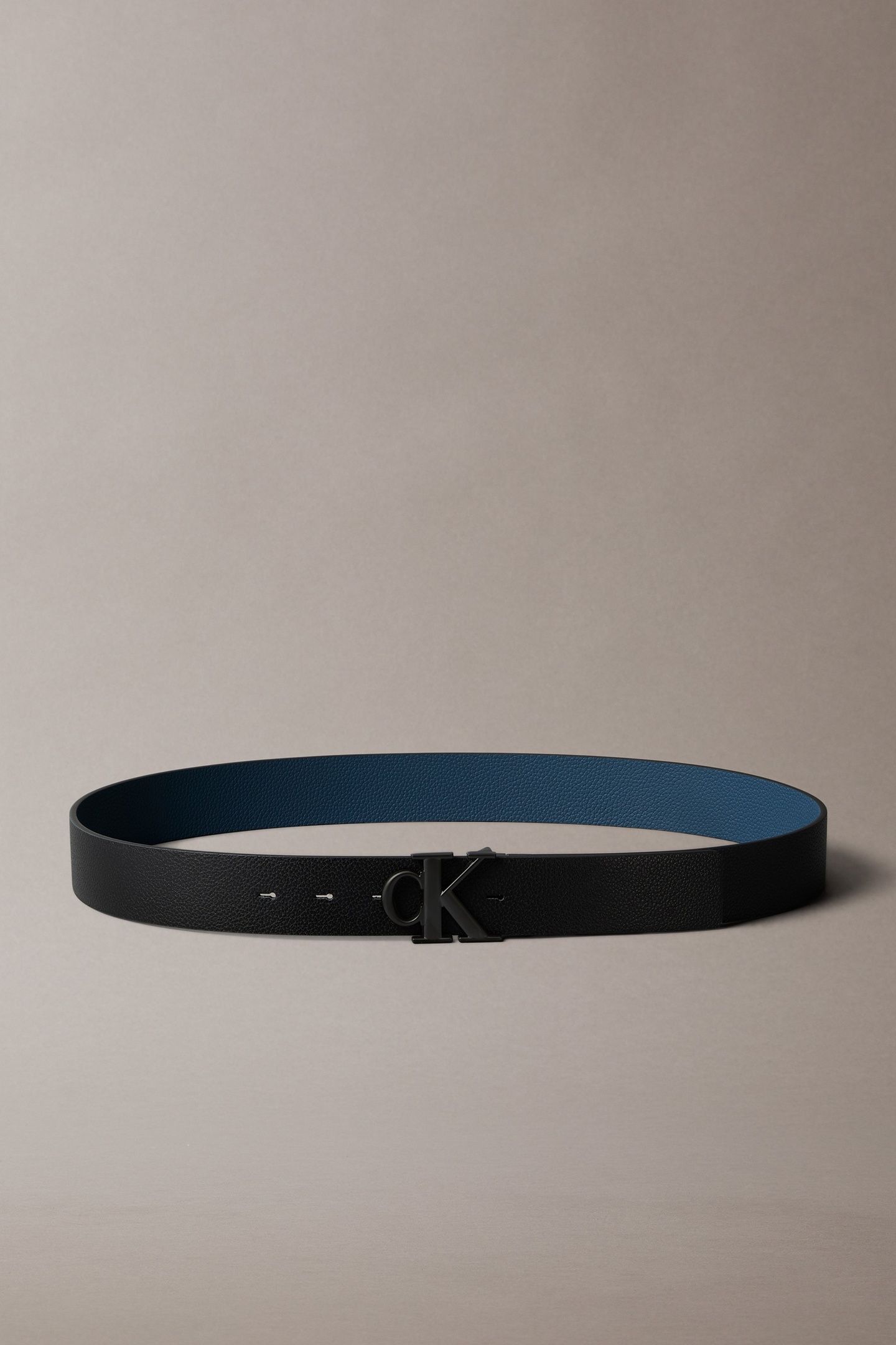MONOGRAM BUCKLE 35MM BELT BLACK/MOONLIT OCEAN 2