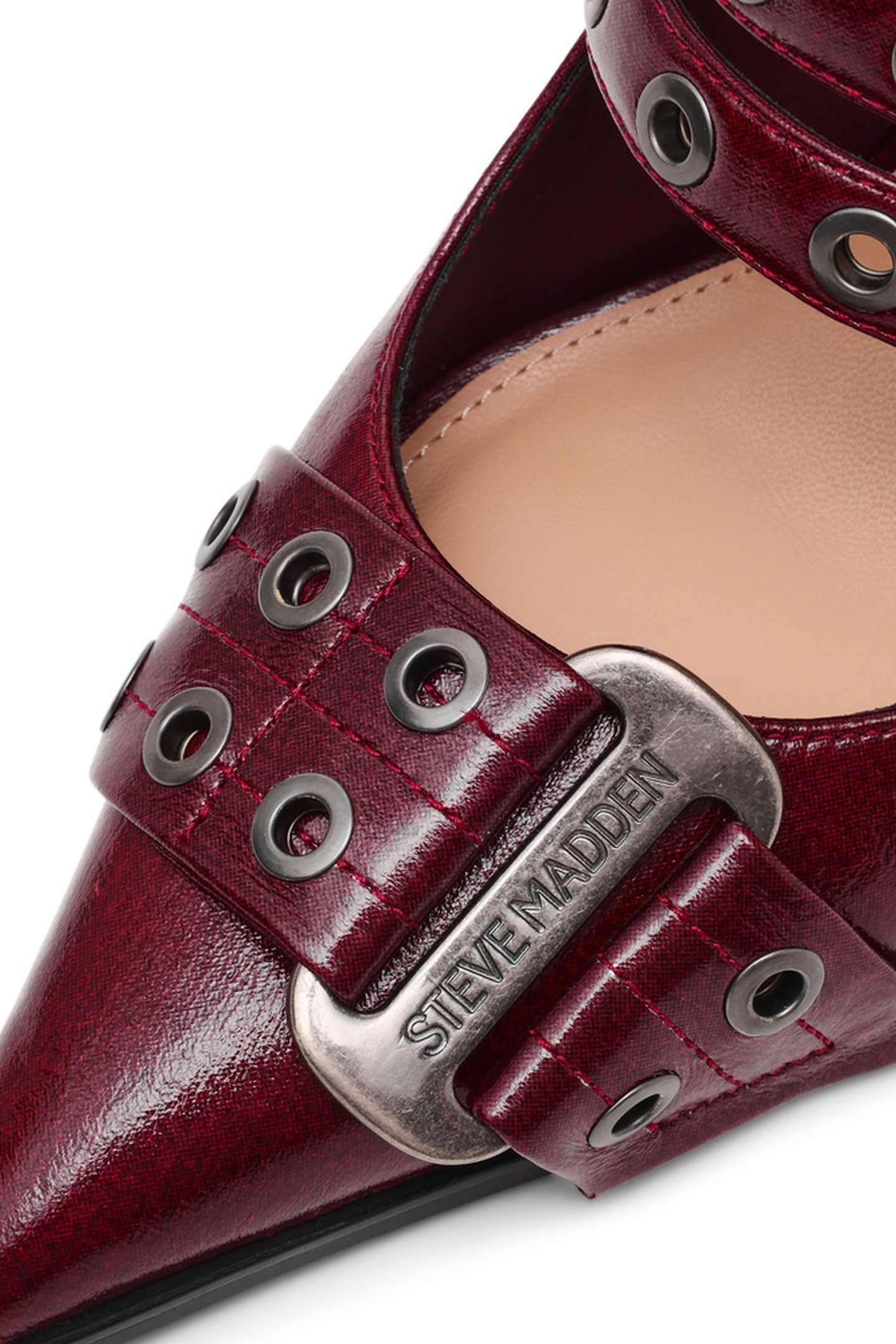 SURPASS FLAT SHOES DARK CHERRY CRINKLE 5