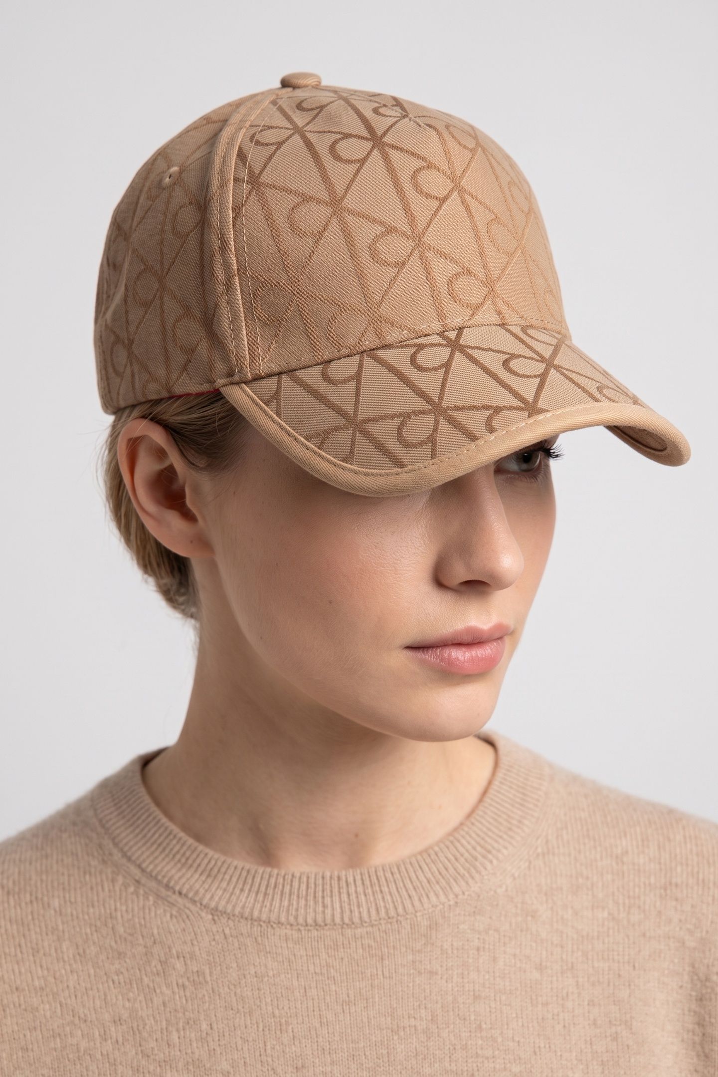 LOGO ALL-OVER PRINT JACQUARD BUCKET HAT CORNSTALK/MONKS ROBE 1
