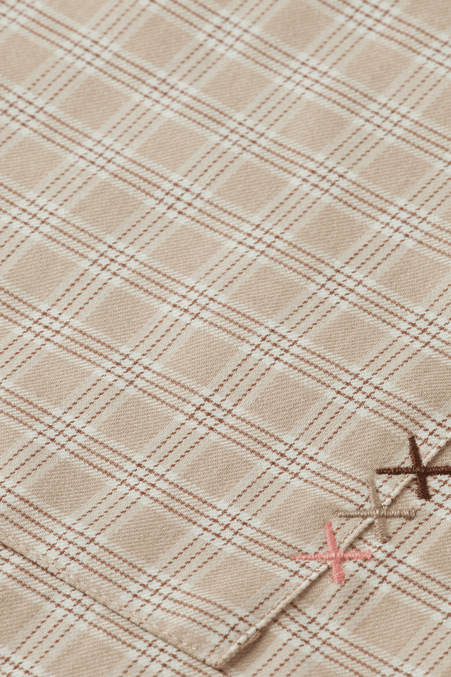 LIGHTWEIGHT FLANNEL CHECKED SHIRT PLAZA TAUPE CHECK 6