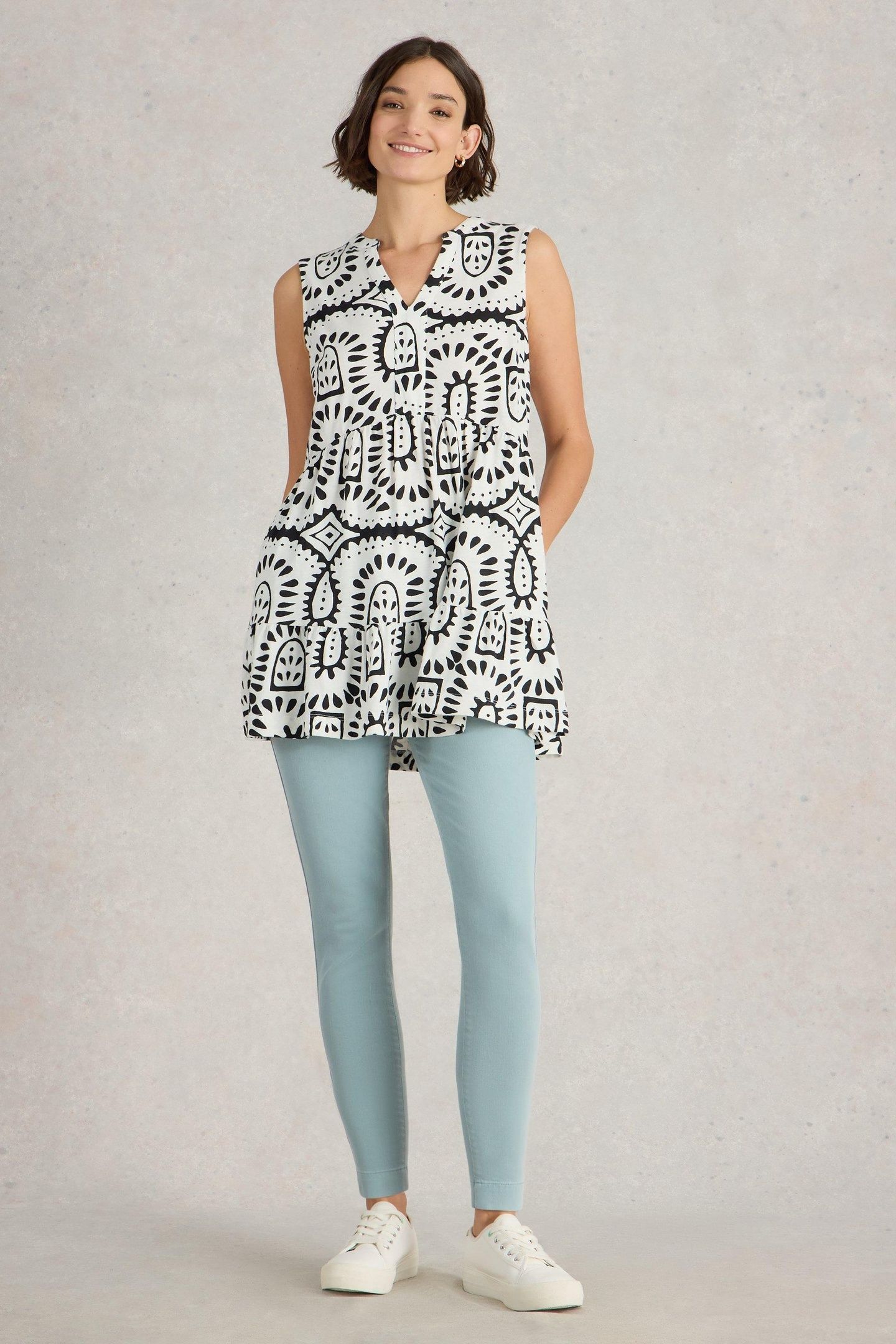 JANEY CROP JEGGING MID BLUE 1