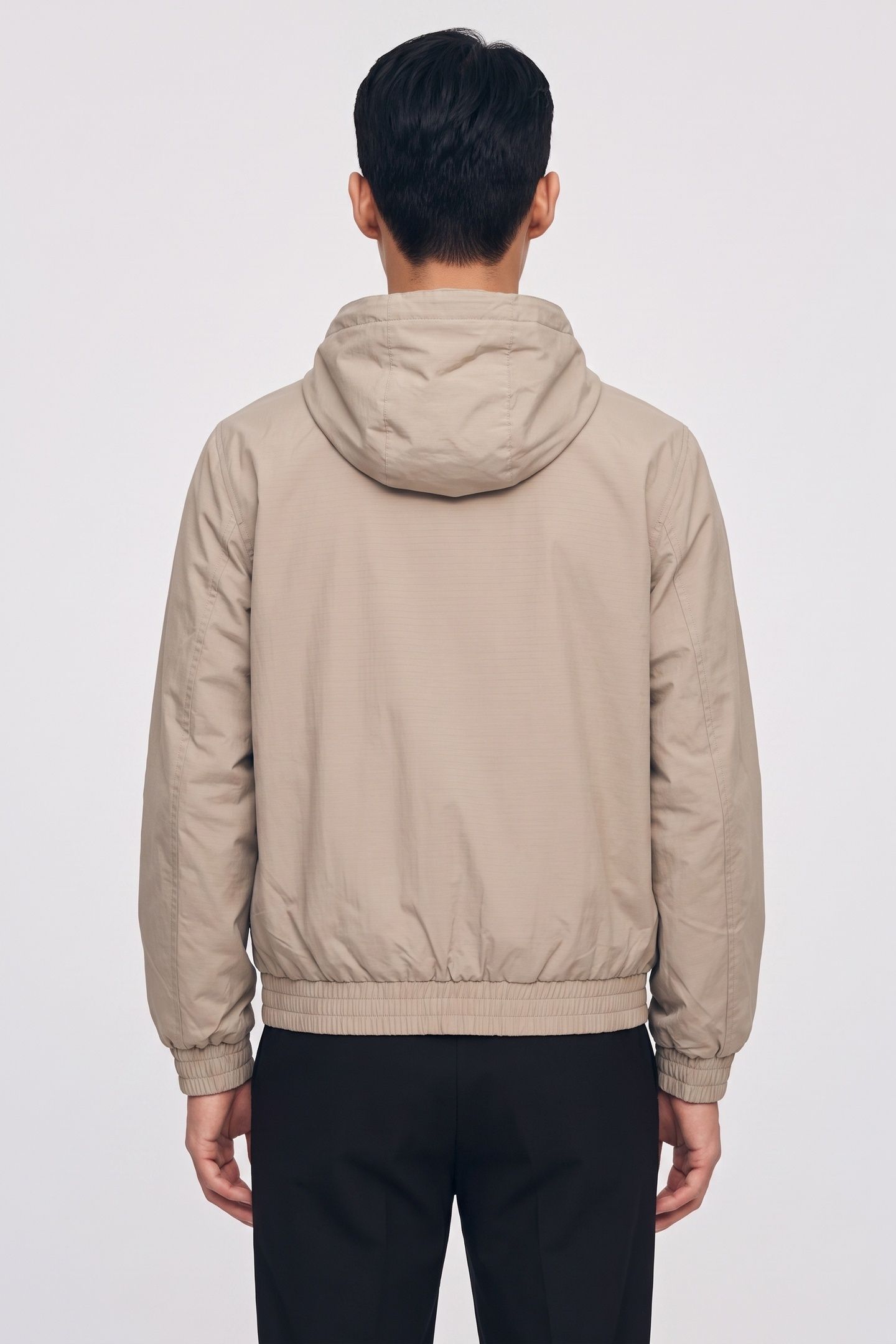 LONG SLEEVE HOODED RIPSTOP HARRINGTON VINTAGE KHAKI 2