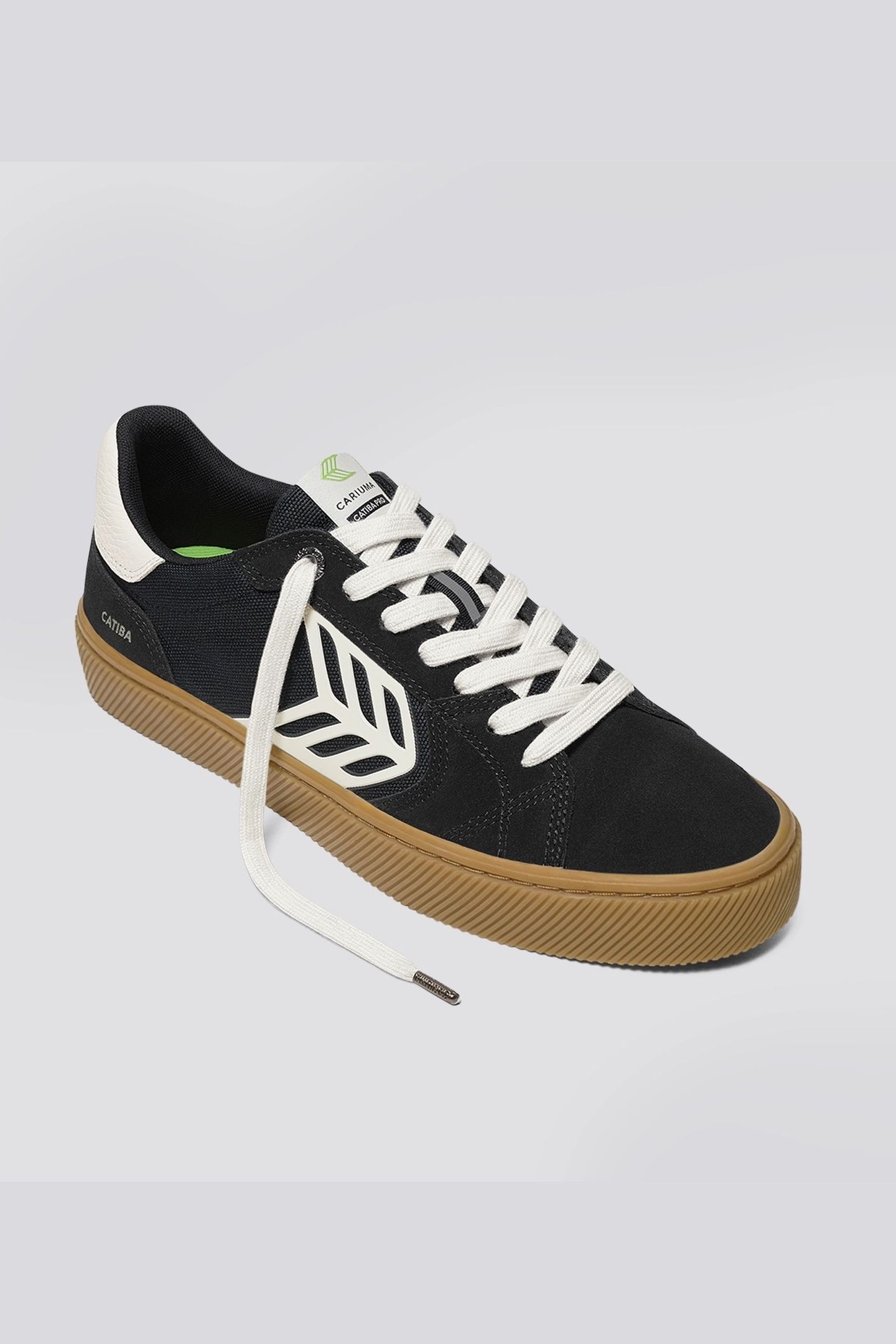 CATIBA PRO 2.0 SUEDE AND CORDURA GUM BLACK IVORY LOGO 3