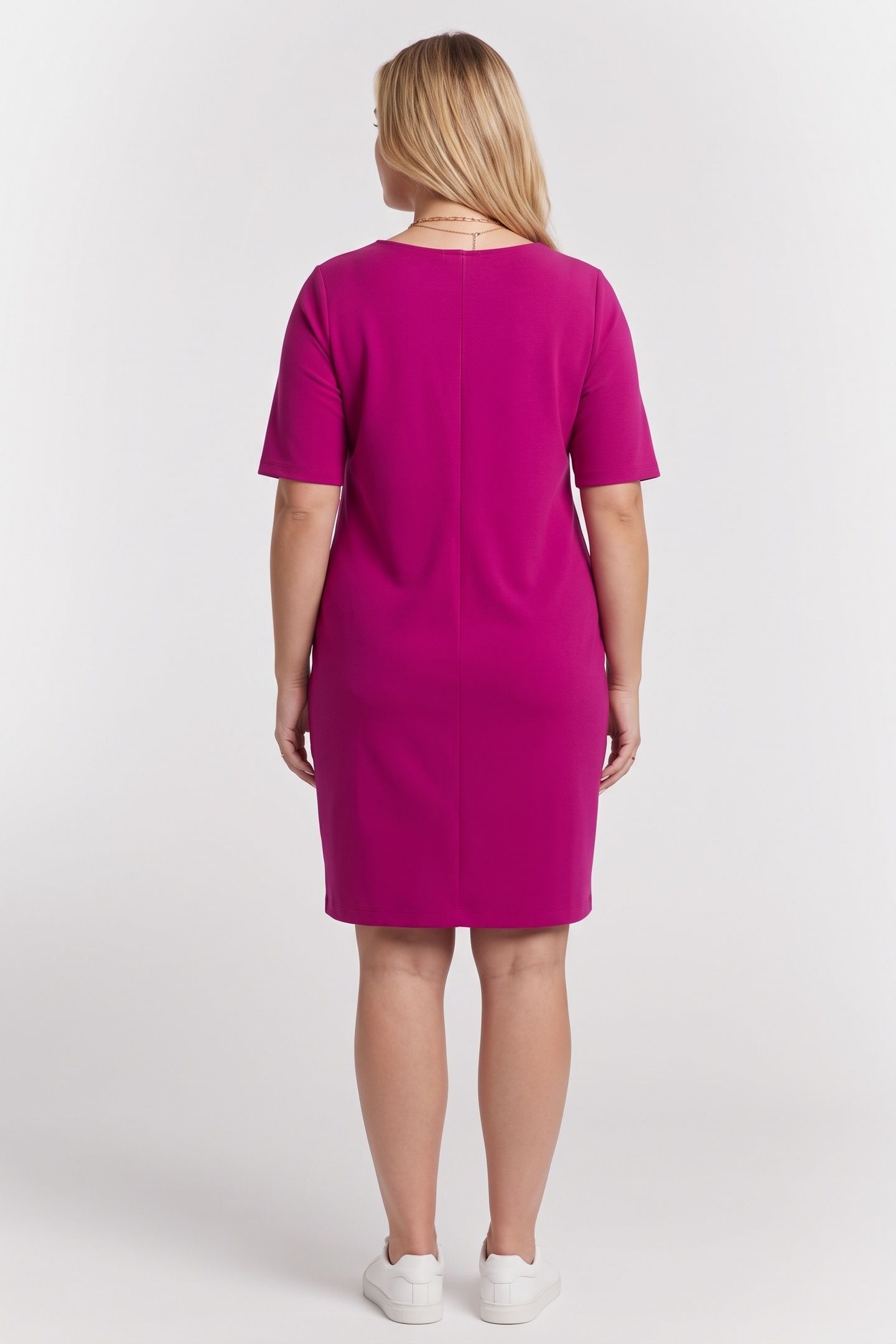 SILVIE SSL DRESS MAGENTA 2