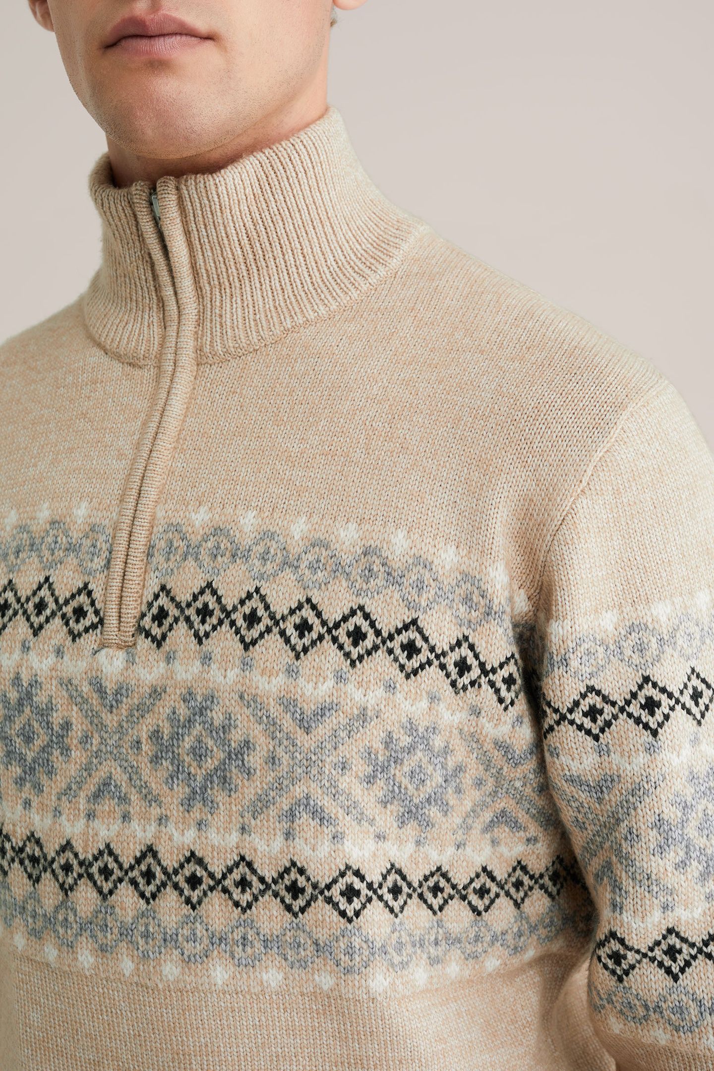 HALFWAY ZIPPER BEIGE 6
