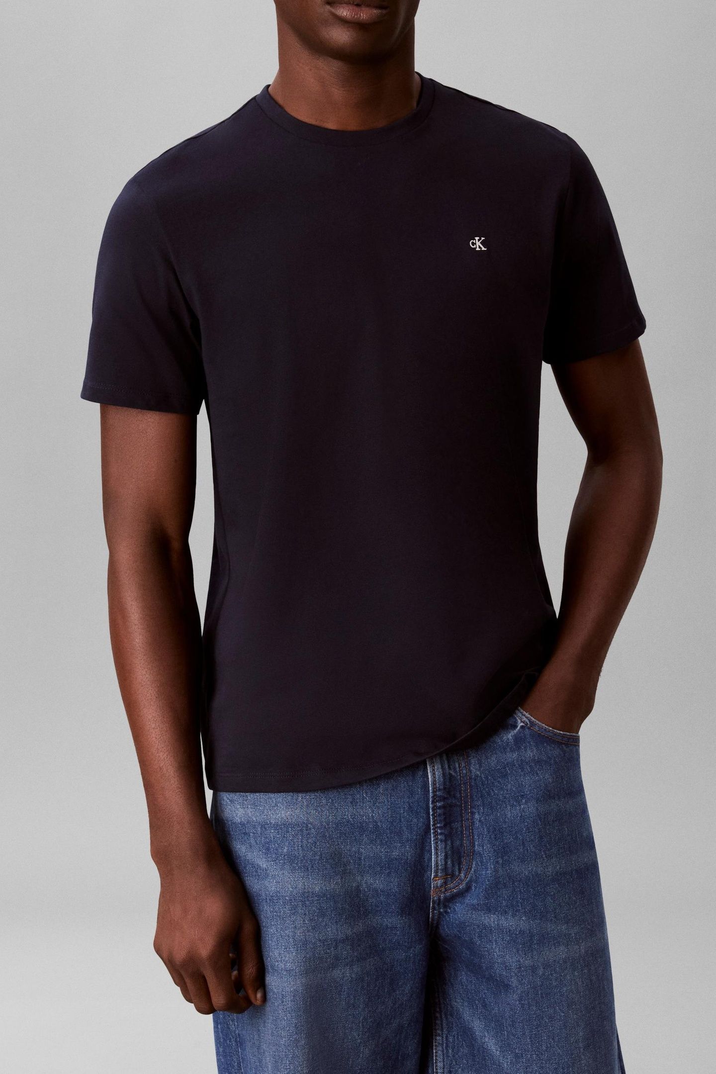 SHORT SLEEVE CLASSIC MONOGRAM BRIGHT WHITE/DARK SAPPHIRE 2