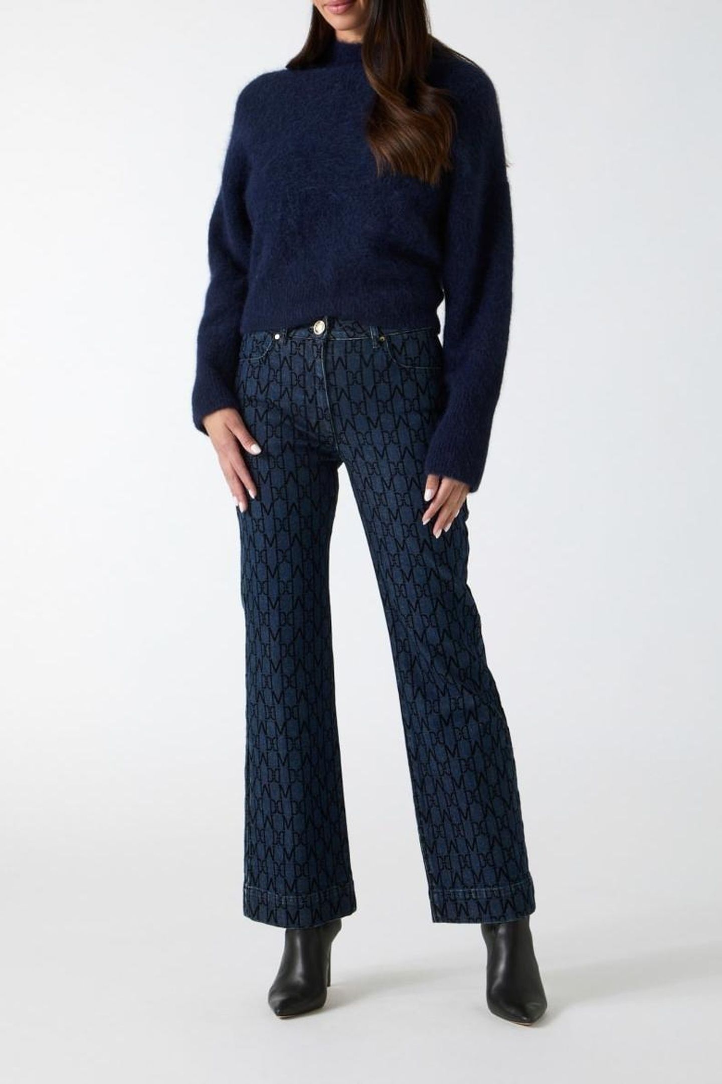 DENISE CROP SWEATER DARING OCEAN MULTI 1
