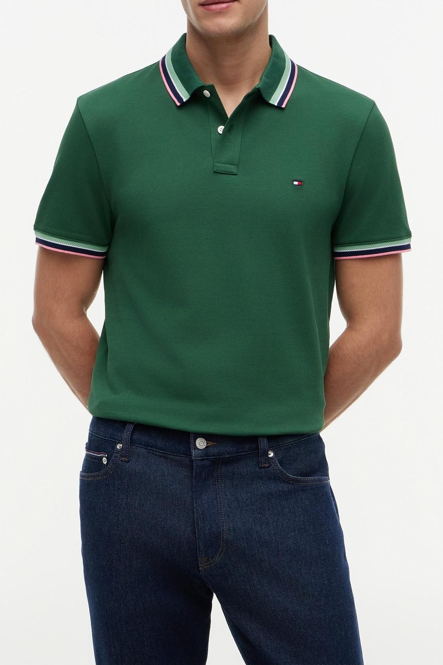 CONTRAST COLLAR CUFF STREET GREEN 1