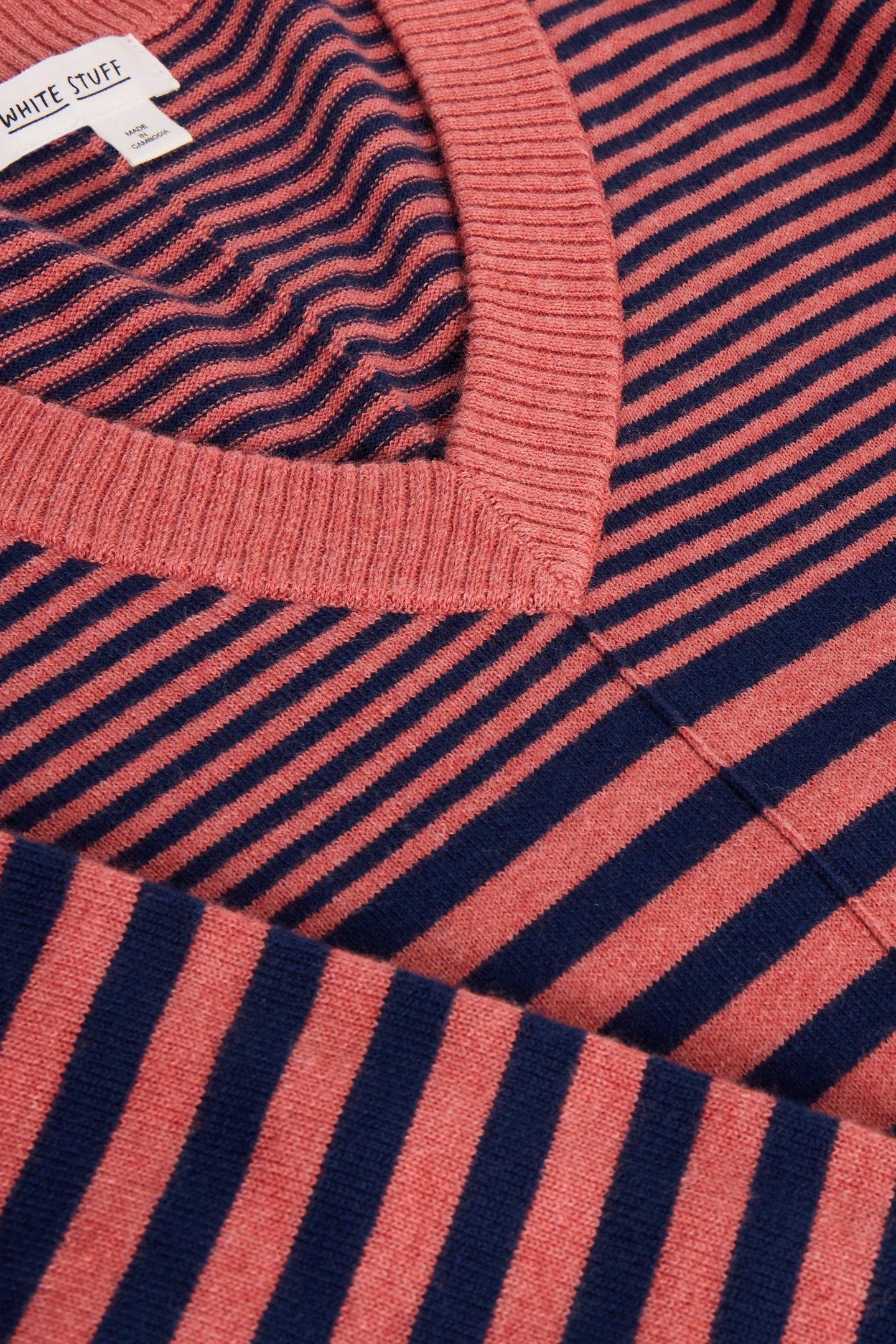 MAGGIE V NECK JUMPER PINK MULTI 6