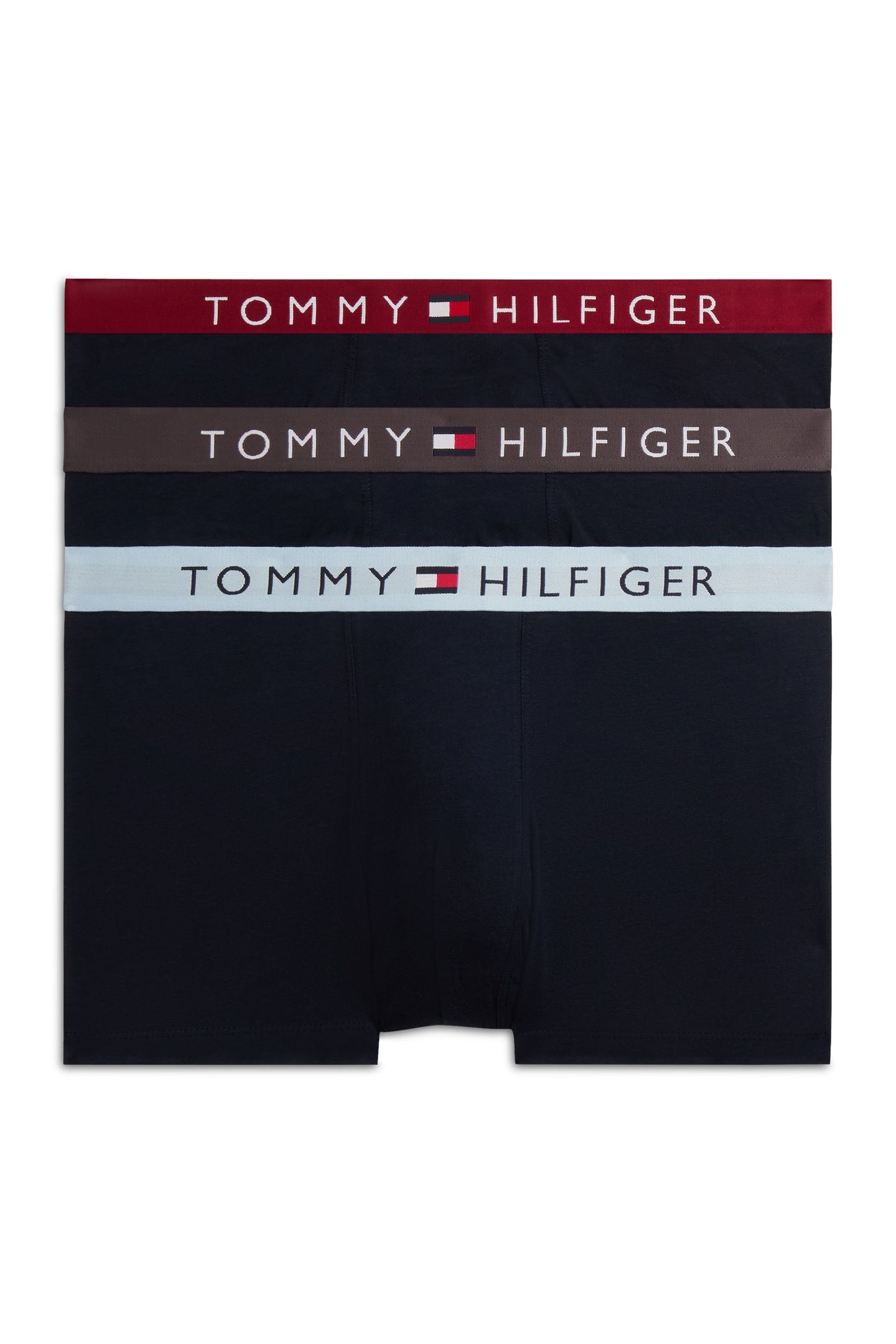 3-PACK TRUNK WAISTBAND DRK ASH/BRZY BLU/ROUGE 2