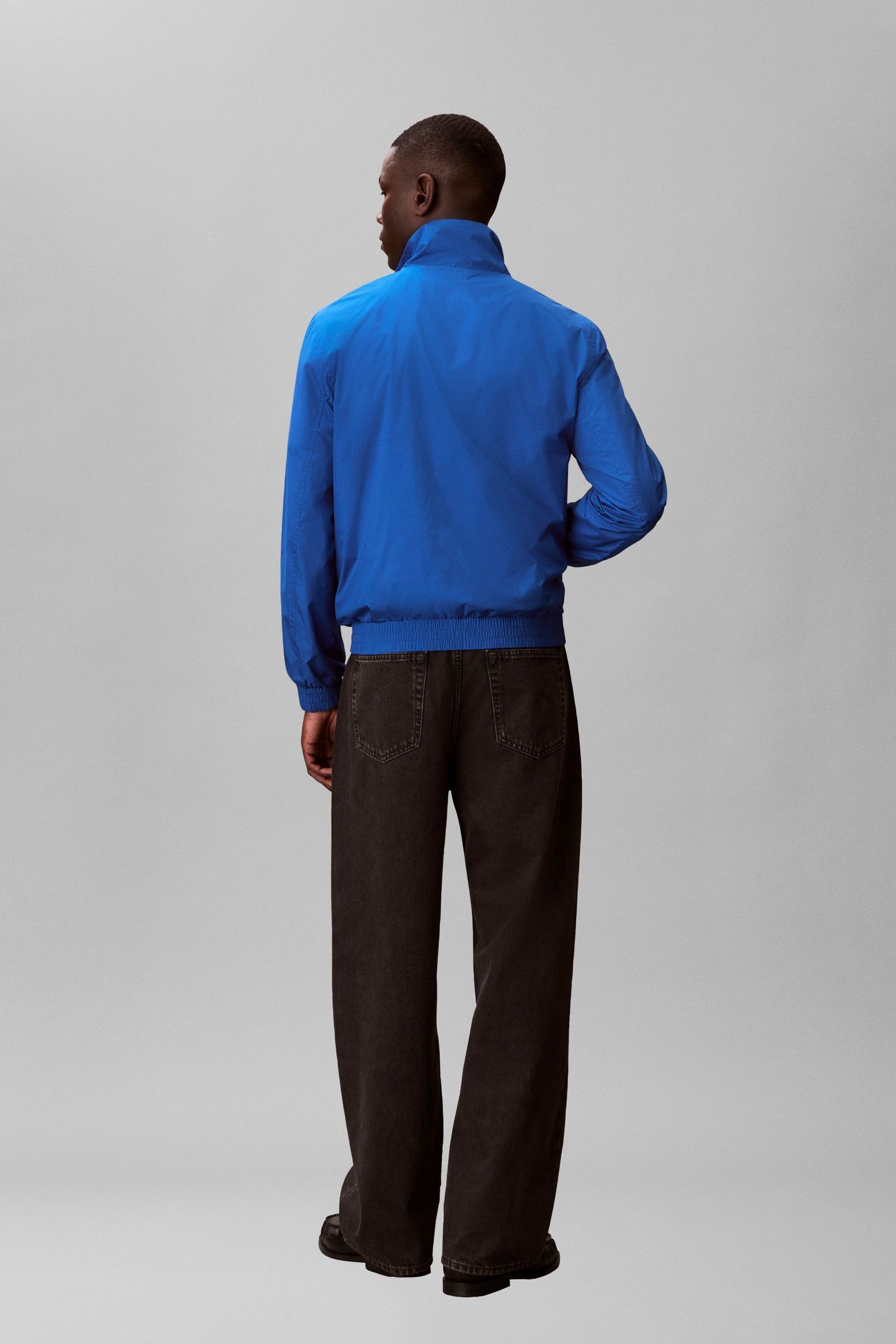 LONG SLEEVE UNFILLED NYLON HARRINGTON CLASSIC BLUE 2