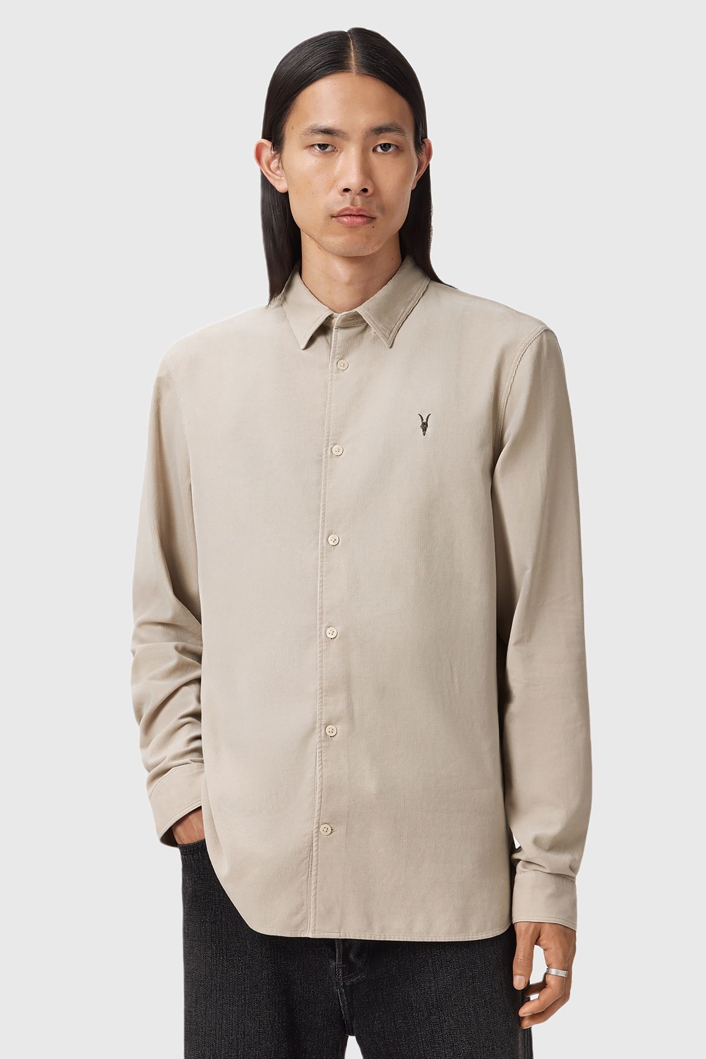BIRCHWOOD LS SHIRT MOON GREY 3