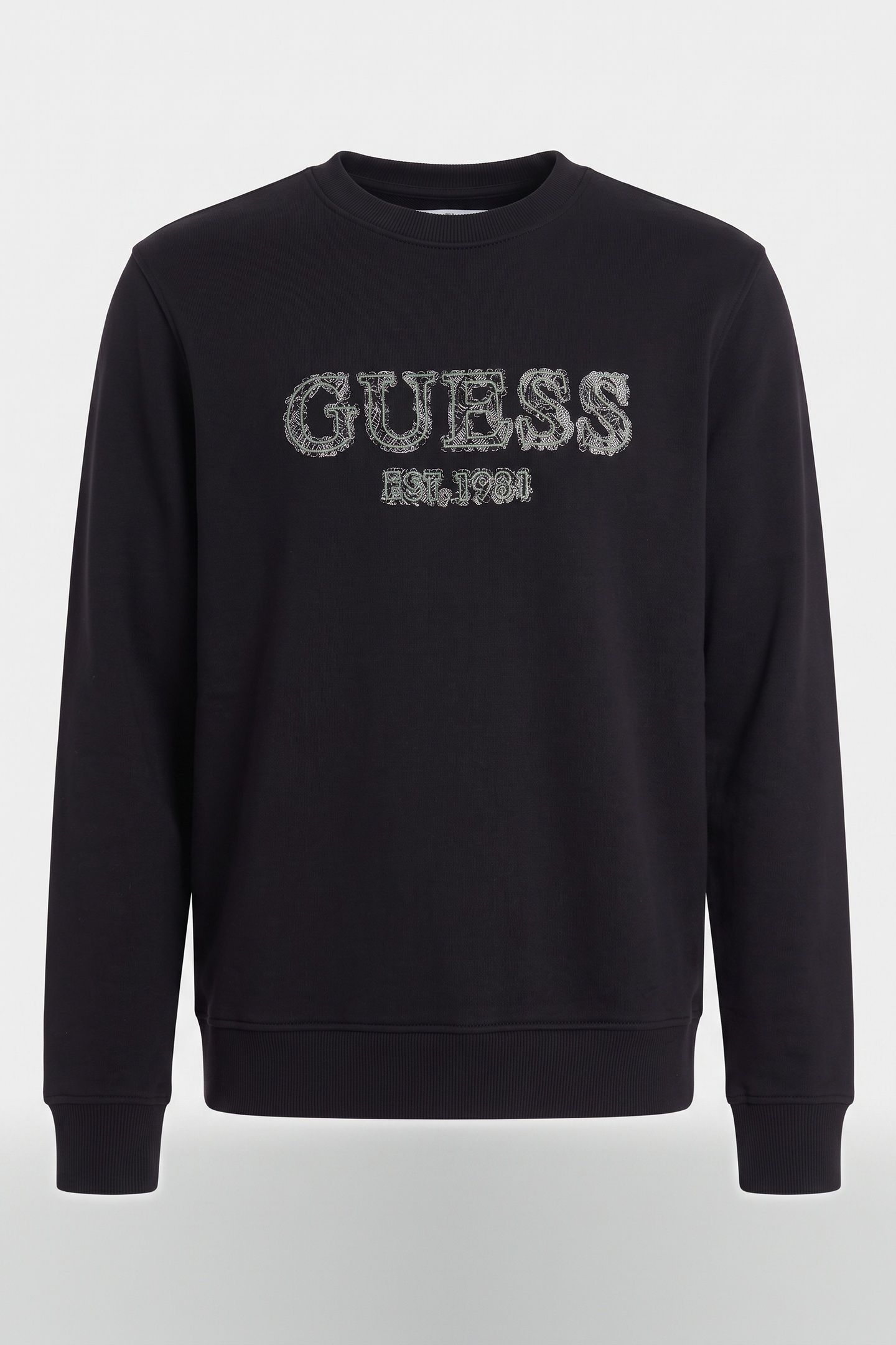 GUESS ECO CN BASIC LOGO SWEATS JET BLACK A996 3