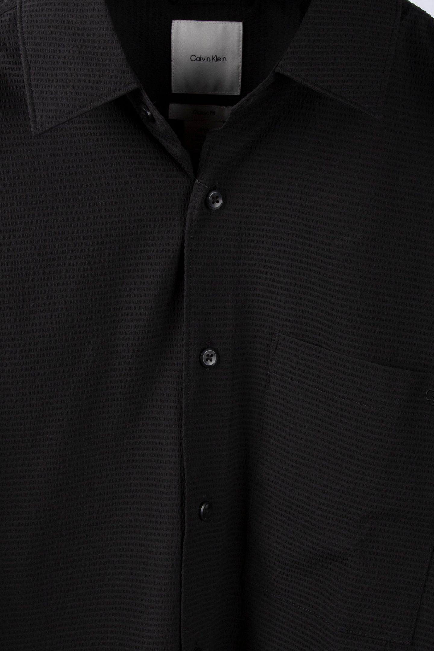 SS SOLID SEERSUCKER SHIRT BLACK 4