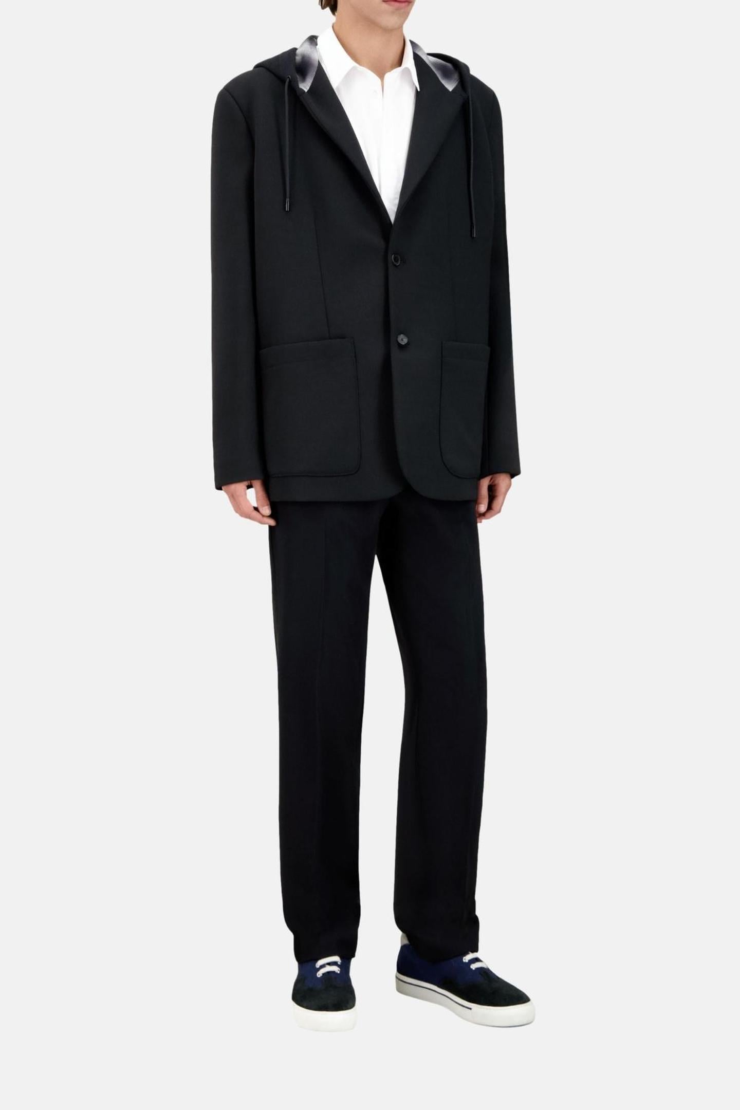 SUIT JACKET WITH HOOD BLACK 2