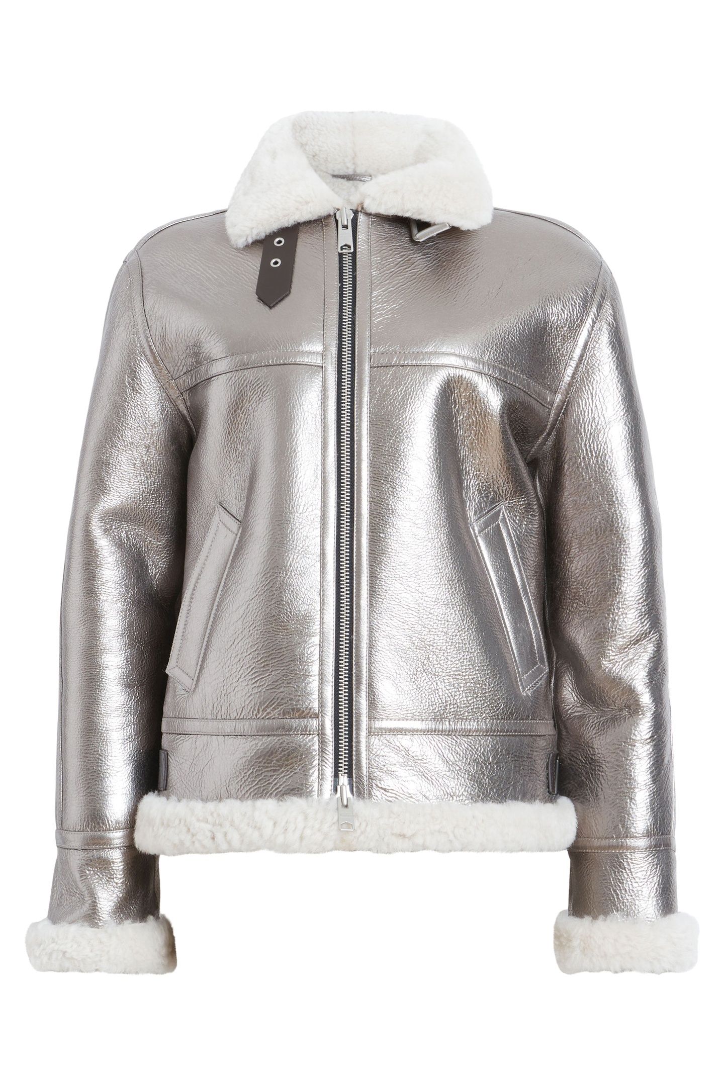 LOREL FLYING JACKET SILVER/OFF WHITE 6