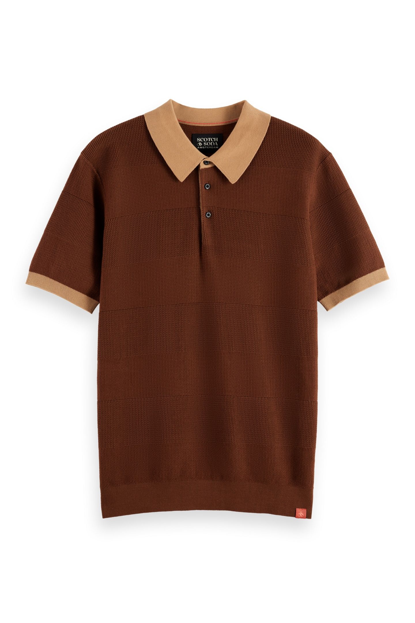 KNITTED TONE ON TONE STRIPED REGULAR FIT POLO SOFT SILT 4