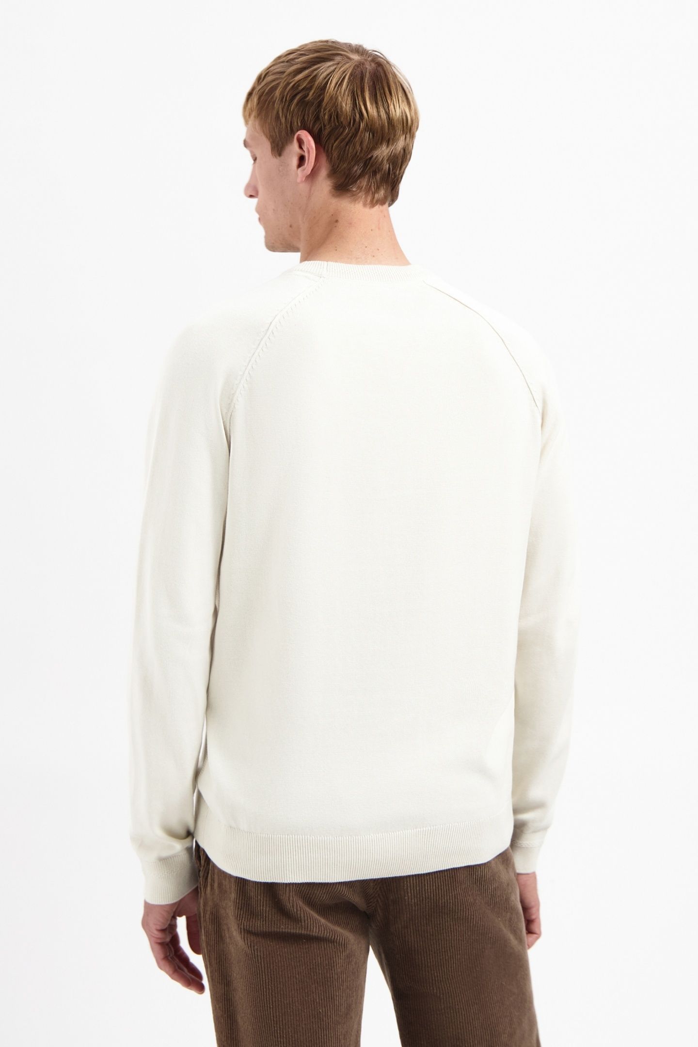 PULLOVER CREWNECK SOLID WAFFLE KNIT KIT 4