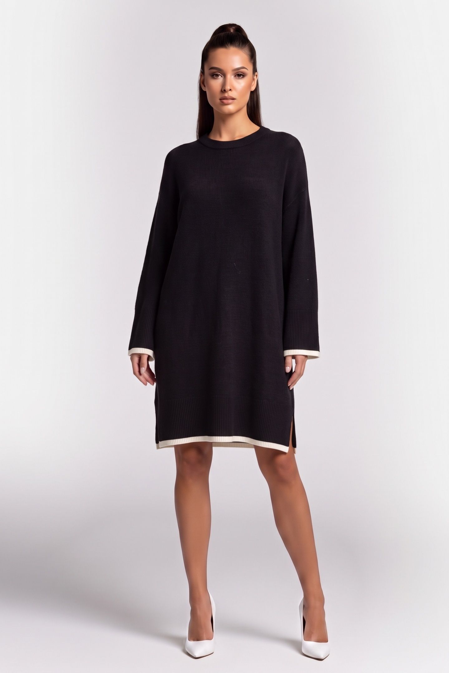 PIEMOTE BLOUCLÉ SWEATER BLACK 1
