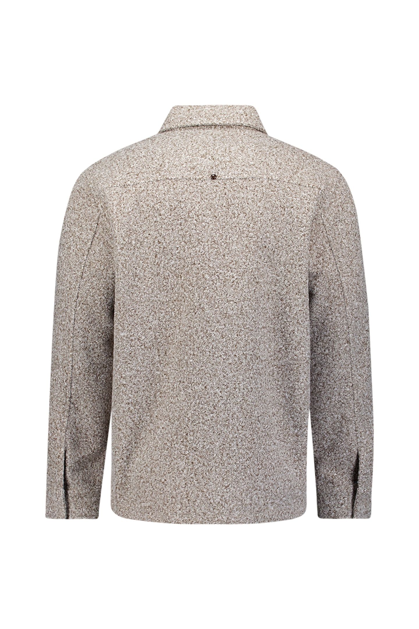 OVERSHIRT ZIPPER WOOL LOOK GREY MELANGE 6