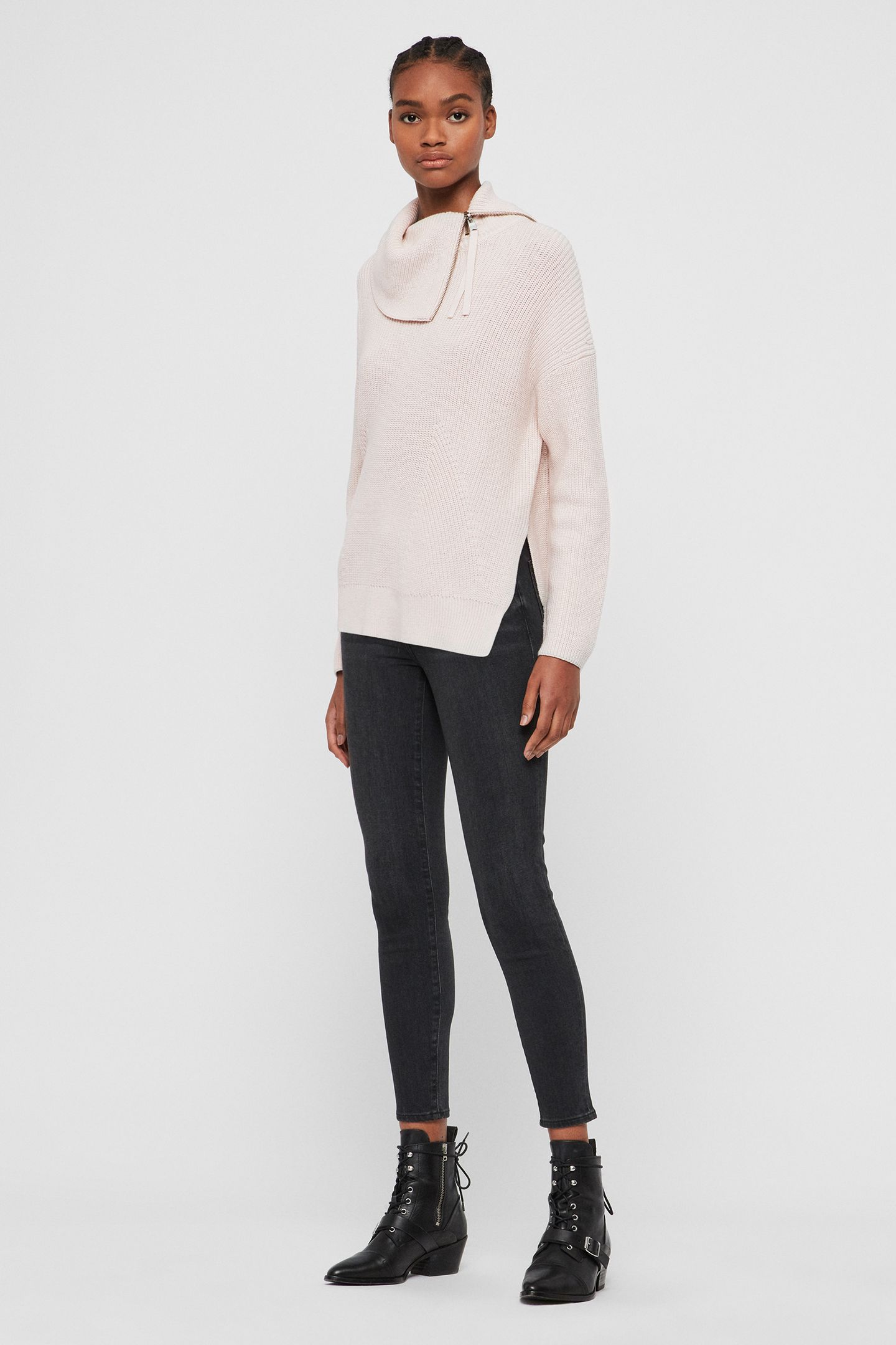 KADINE ROLL NECK HUSH PINK 3