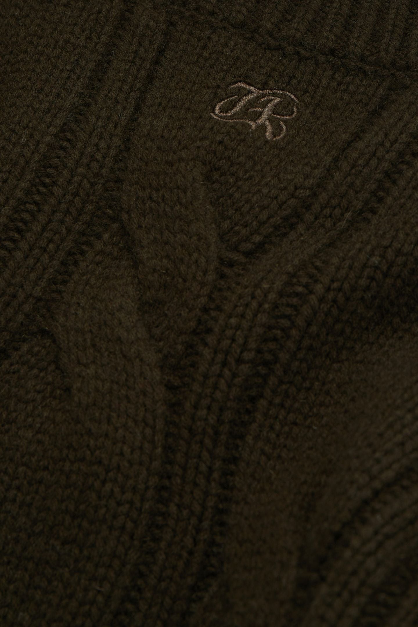 PULL COL AROUND TWISTED DARK GREEN 6