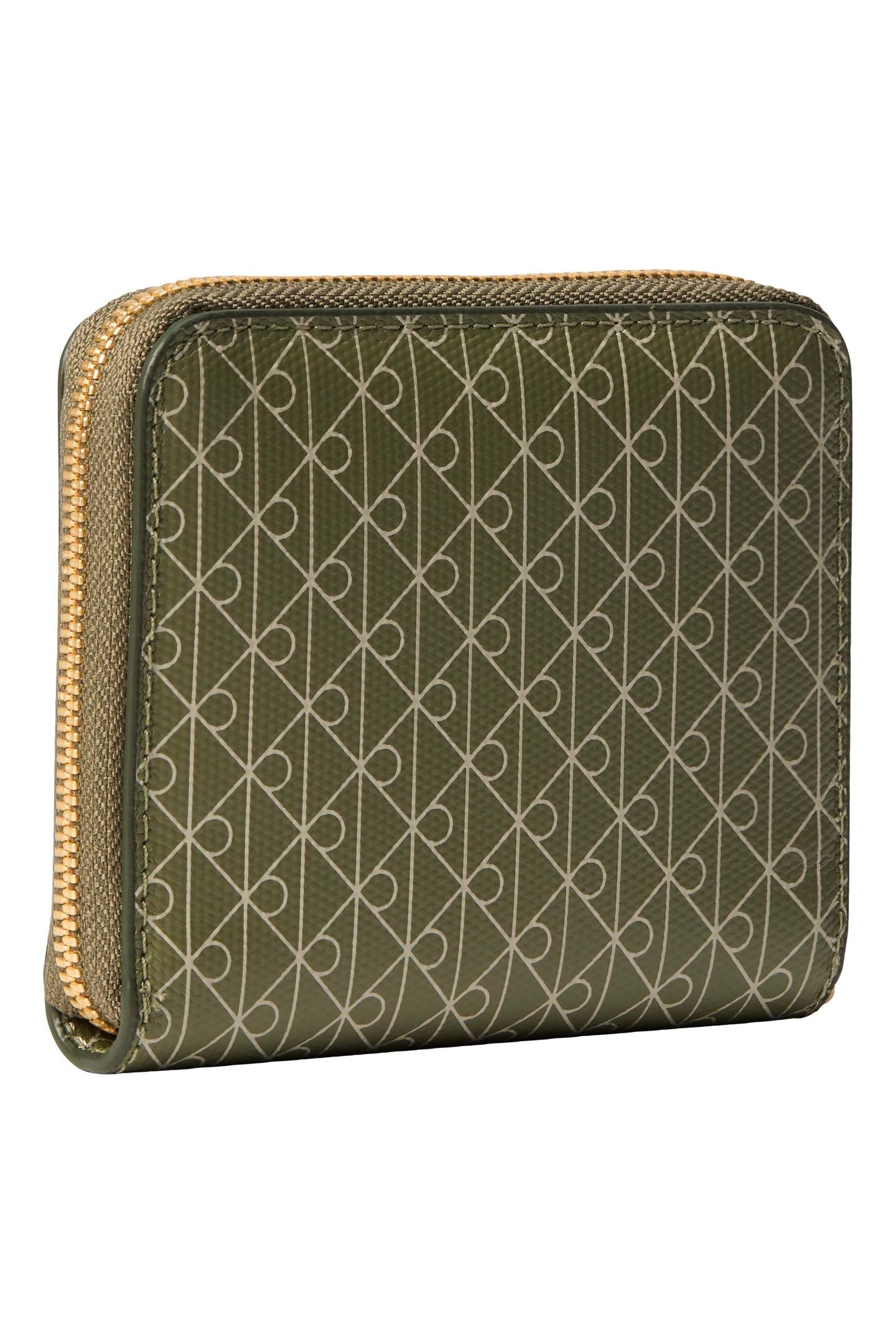EMBLEM AOP SQUARE WALLET OLIVINE AOP 3
