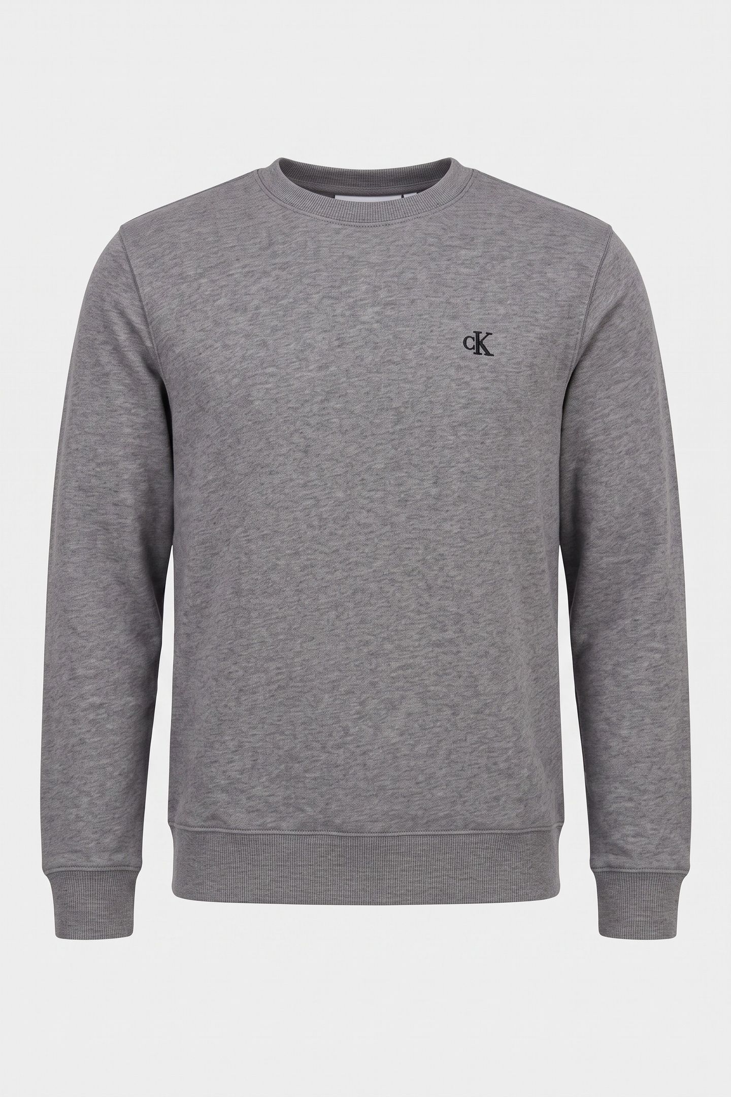 LONG SLEEVE CLASSIC 350GSM TERRY MONOGRAM GREY HEATHER 3