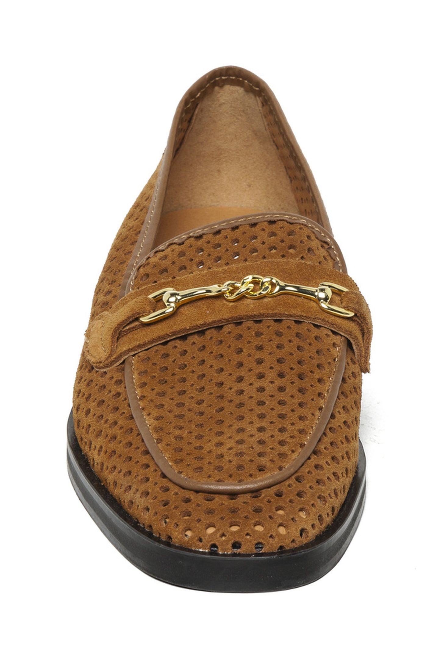 NAFISA FLAT SHOES TAN SUEDE 3