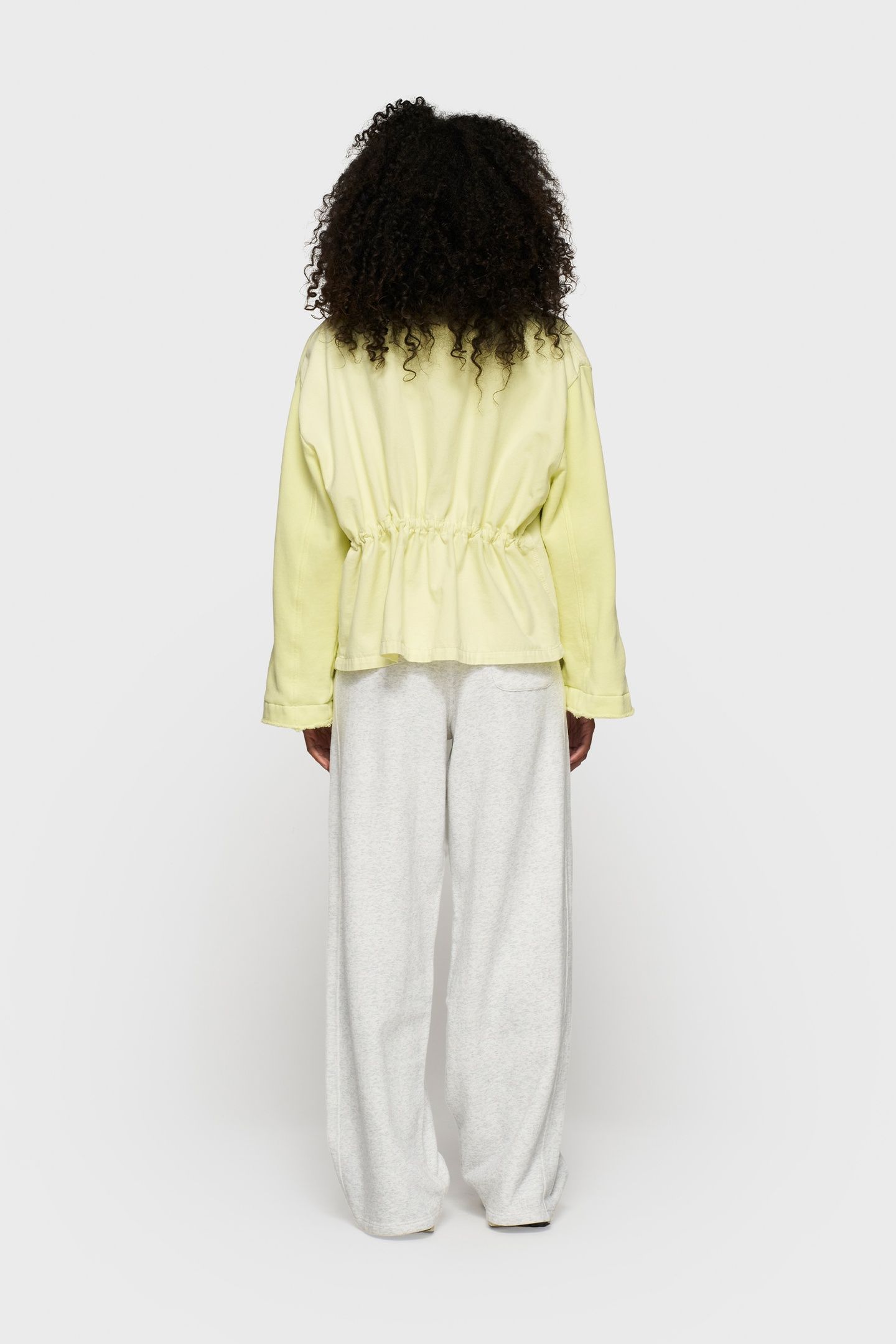 BOXY JACKET TWILL PASTEL YELLOW 3