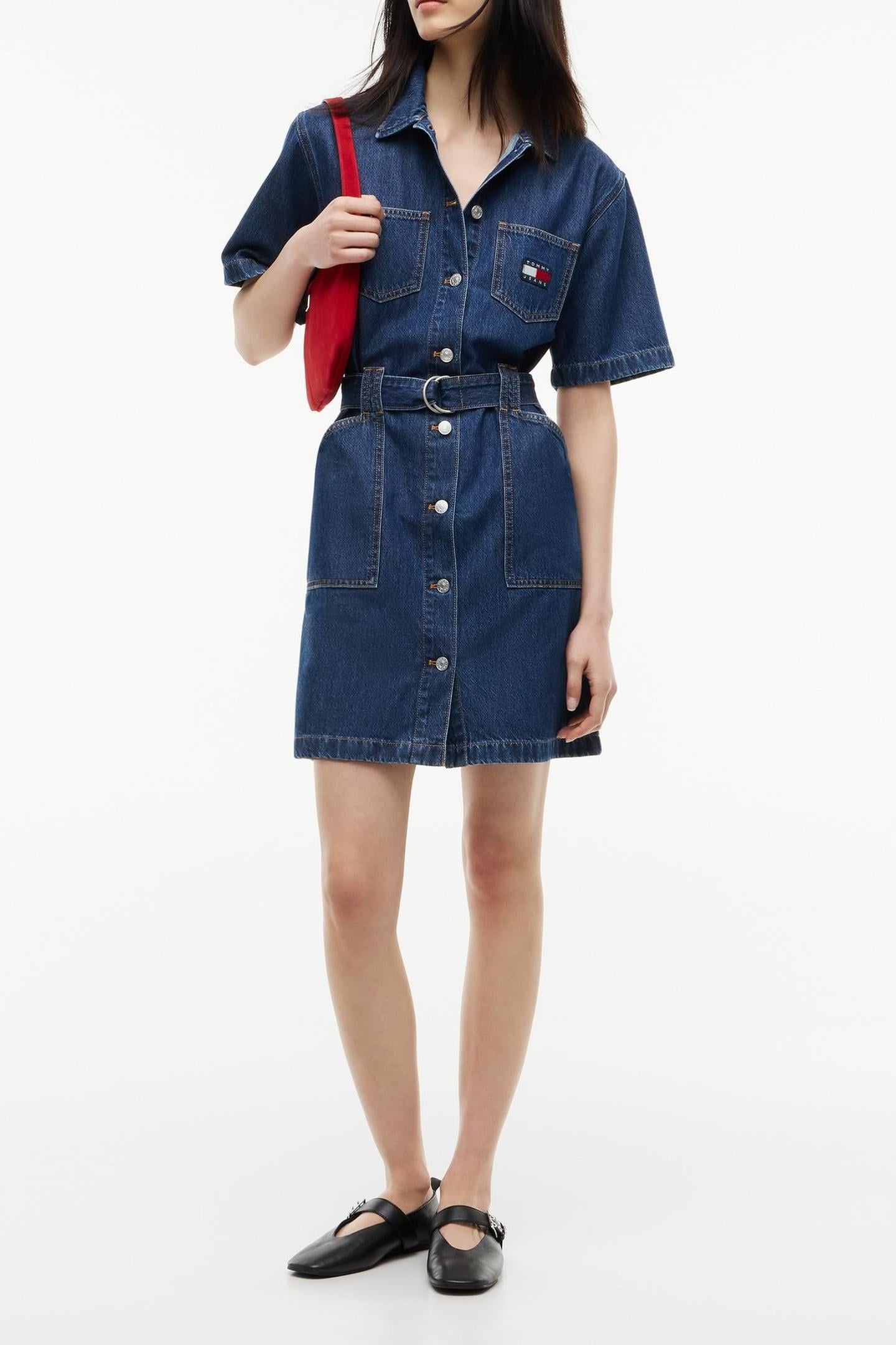 UTILITY SHIRT DRESS DENIM DARK 1