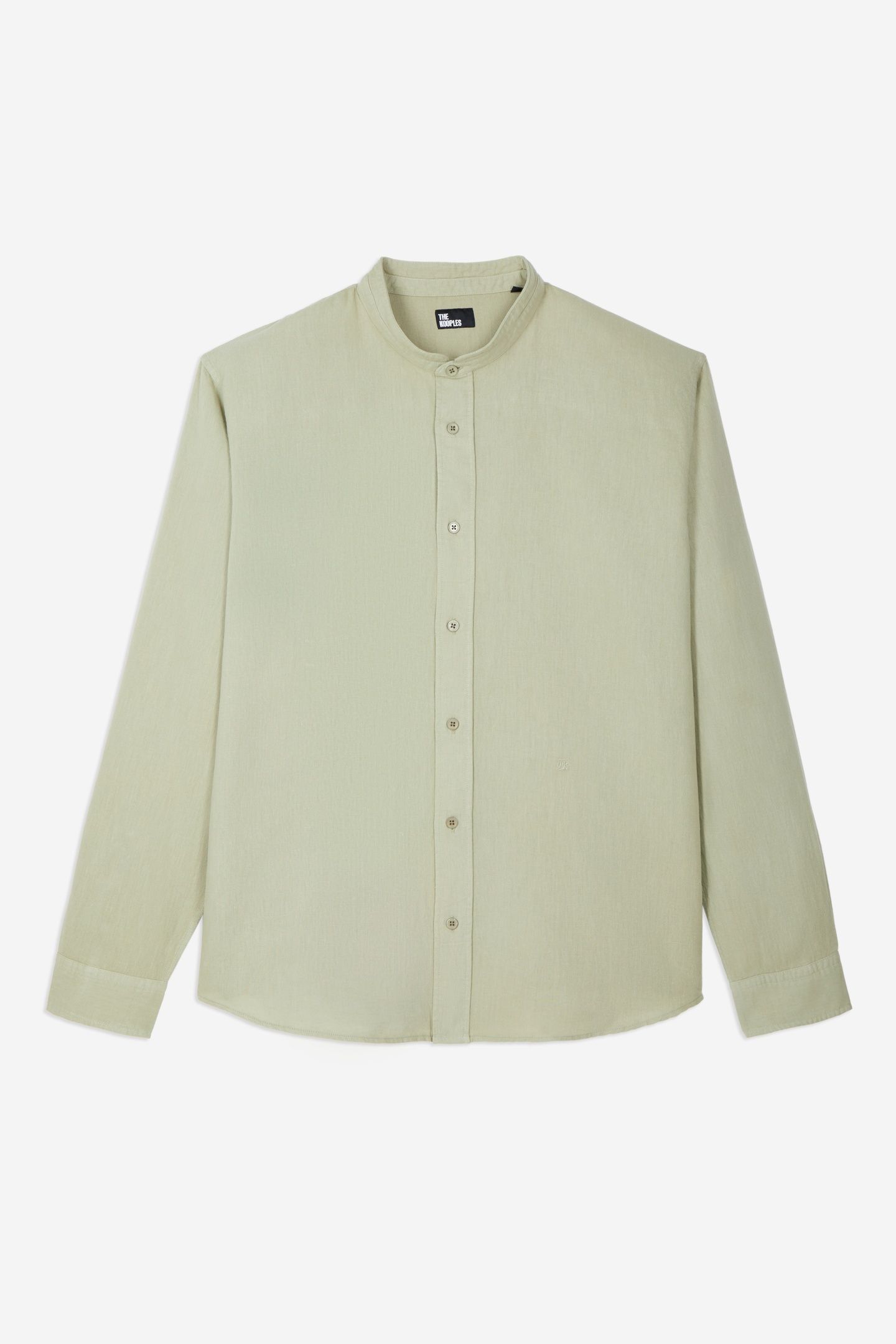 LONG-SLEEVED SHIRT WITH OFFICE COLLAR KAKI GREY 5