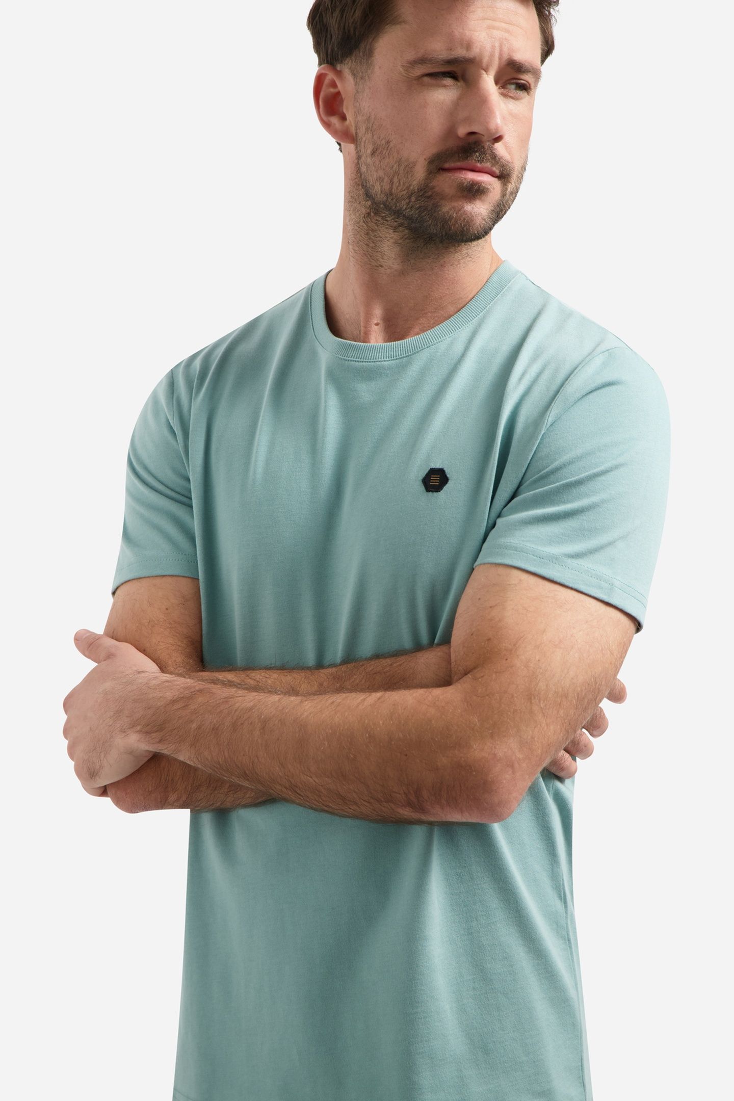 T-SHIRT CREWNECK PEACHED SEABLUE 6