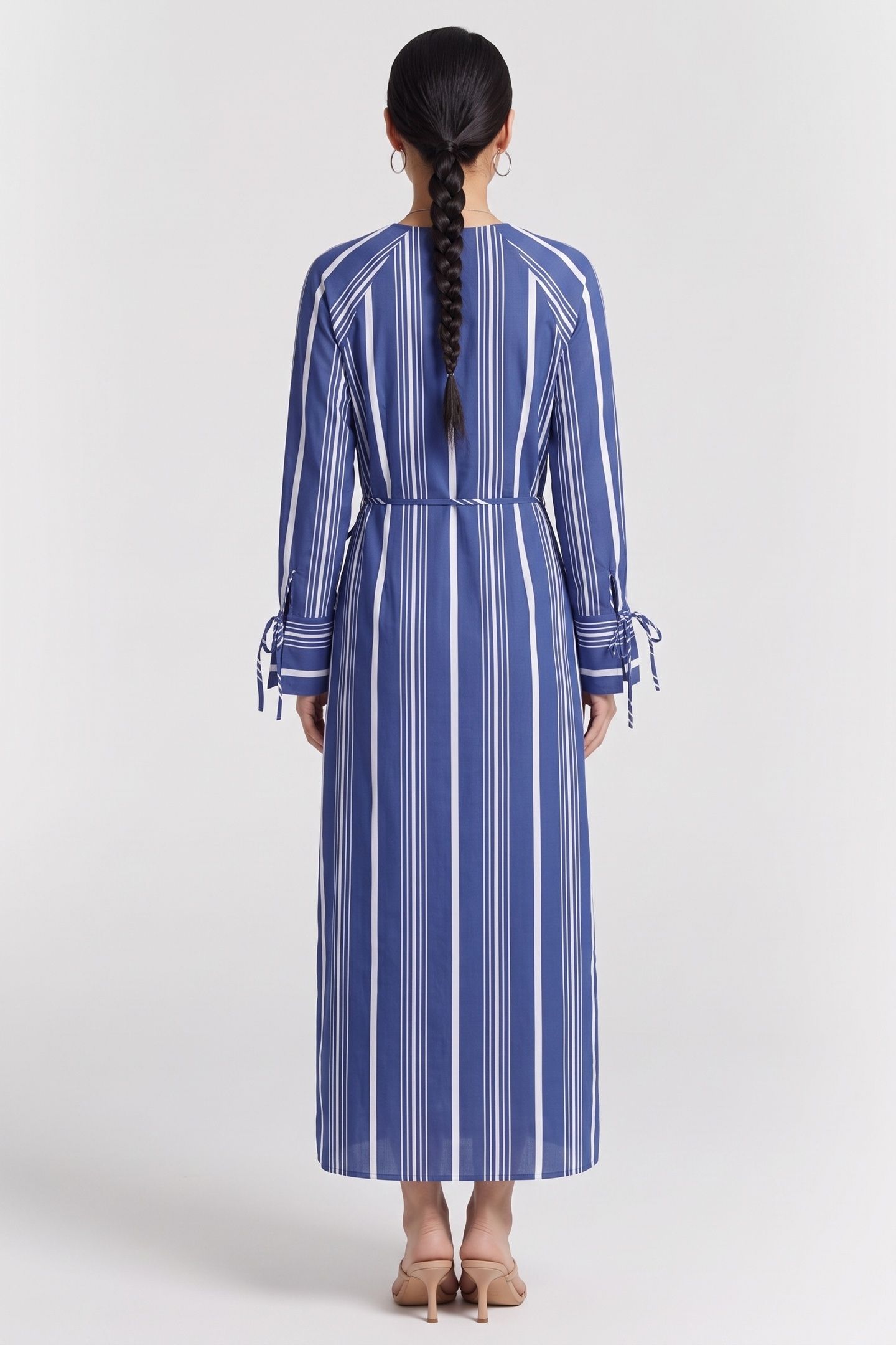 FREJA STRIPE DRESS BLUE 2