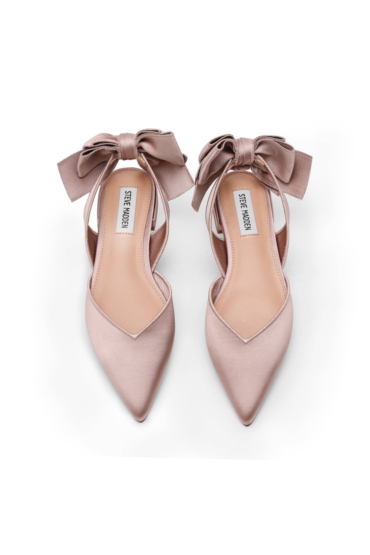 SYNTHIA FLAT SHOES TAUPE SATIN 4