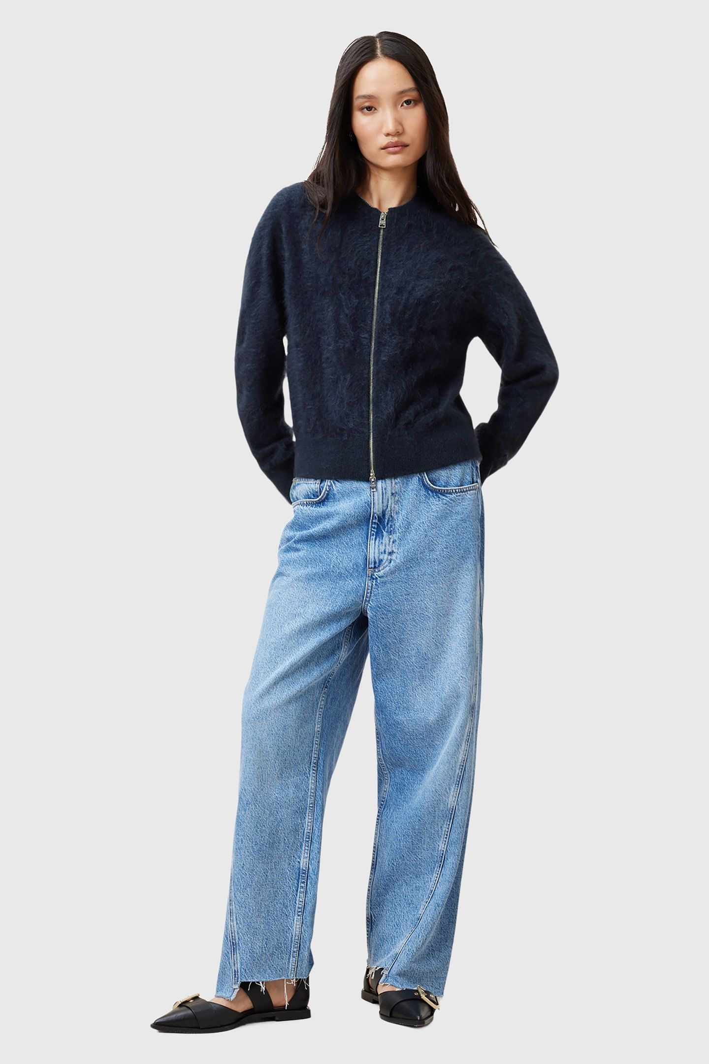 REBEL ZIP CARDIGAN INK BLUE 3