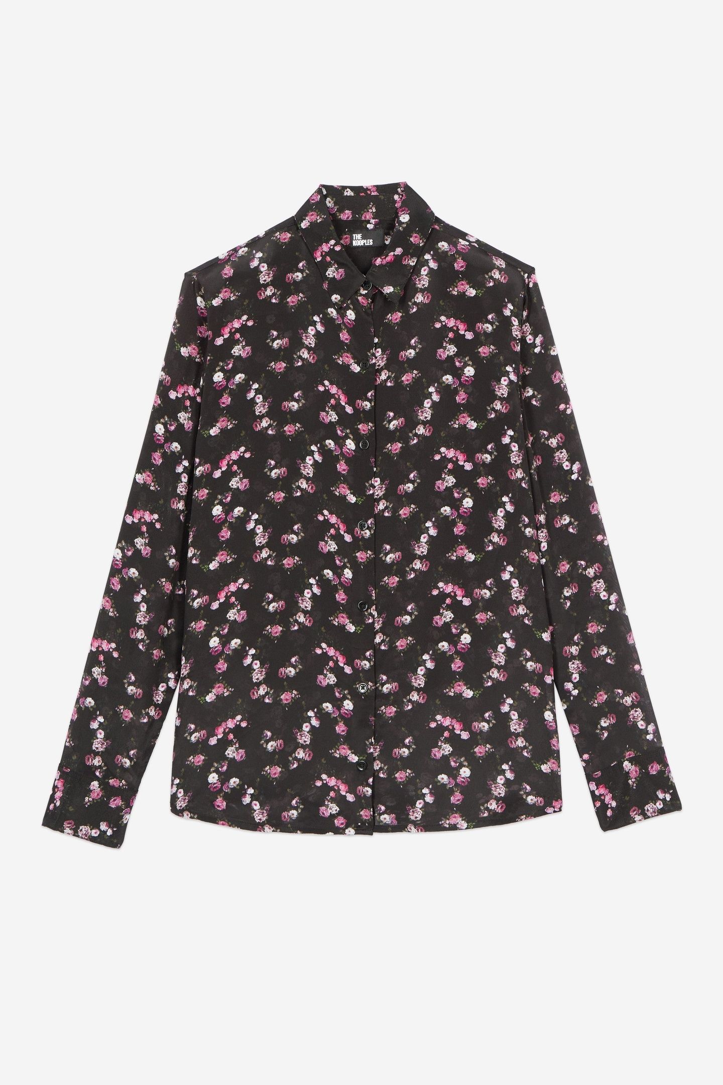 LONG-SLEEVED SHIRT W CLASSIC COLLAR BLACK 3